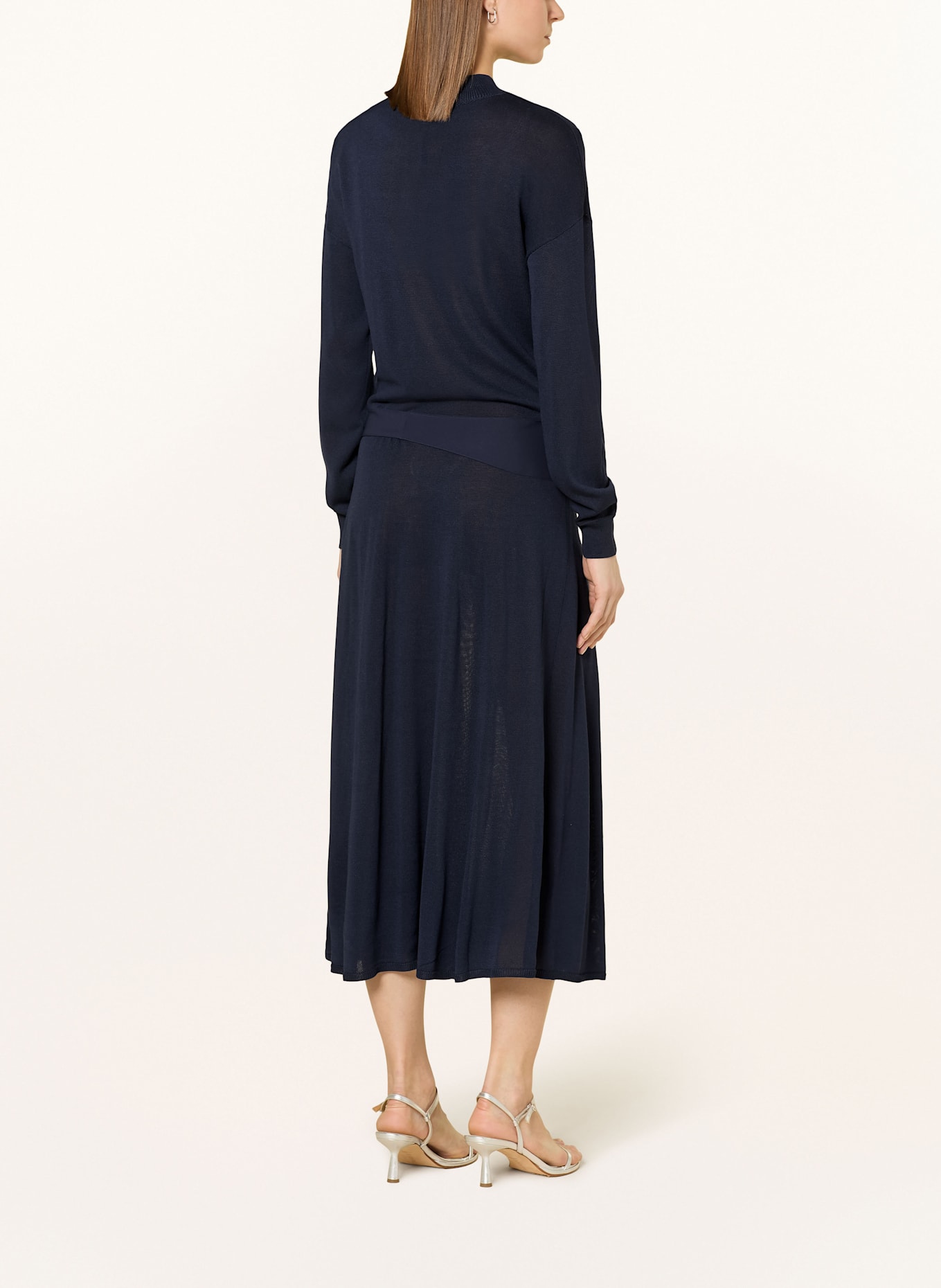 REISS Strickkleid: DUNKELBLAU