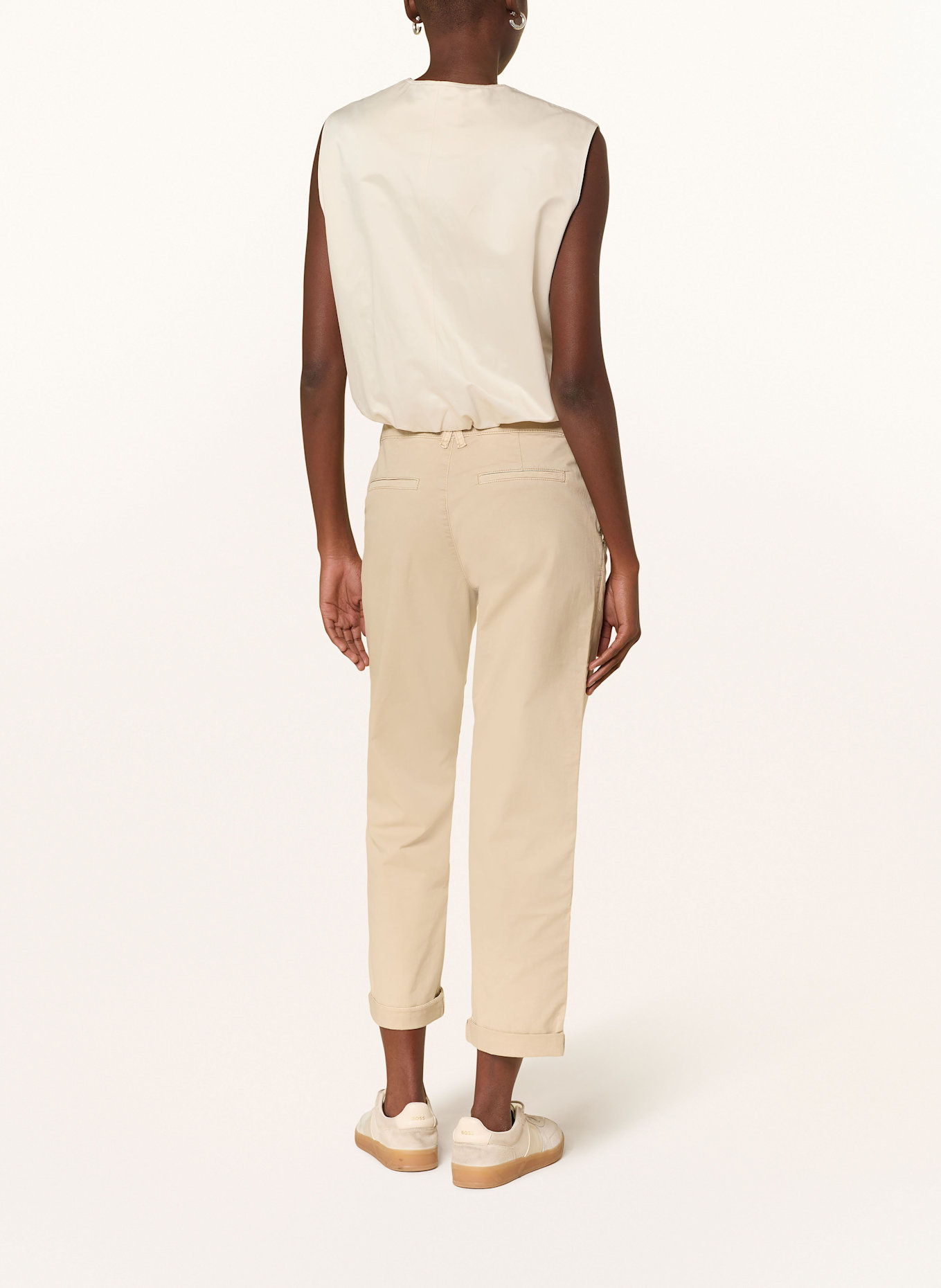 OPUS PANTS Chinosy LISANA: JASNOBRĄZOWY