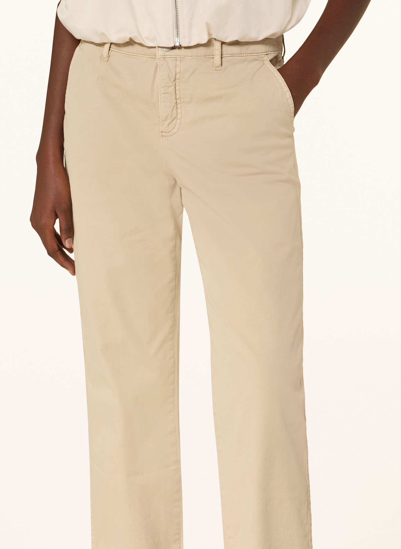 OPUS PANTS Chinosy LISANA: JASNOBRĄZOWY