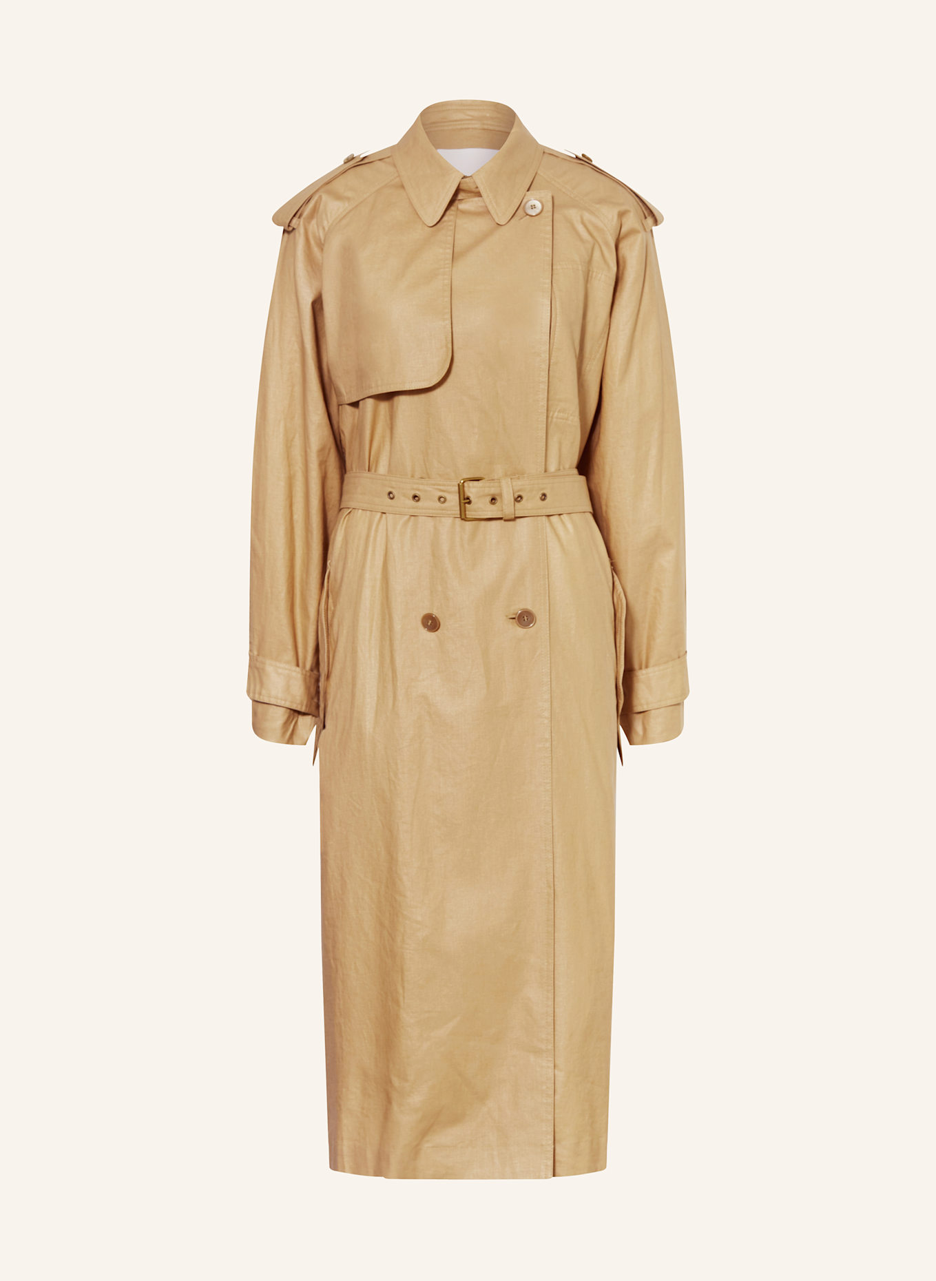 ISABEL MARANT Trenchcoat FREANNE mit Leinen: CAMEL