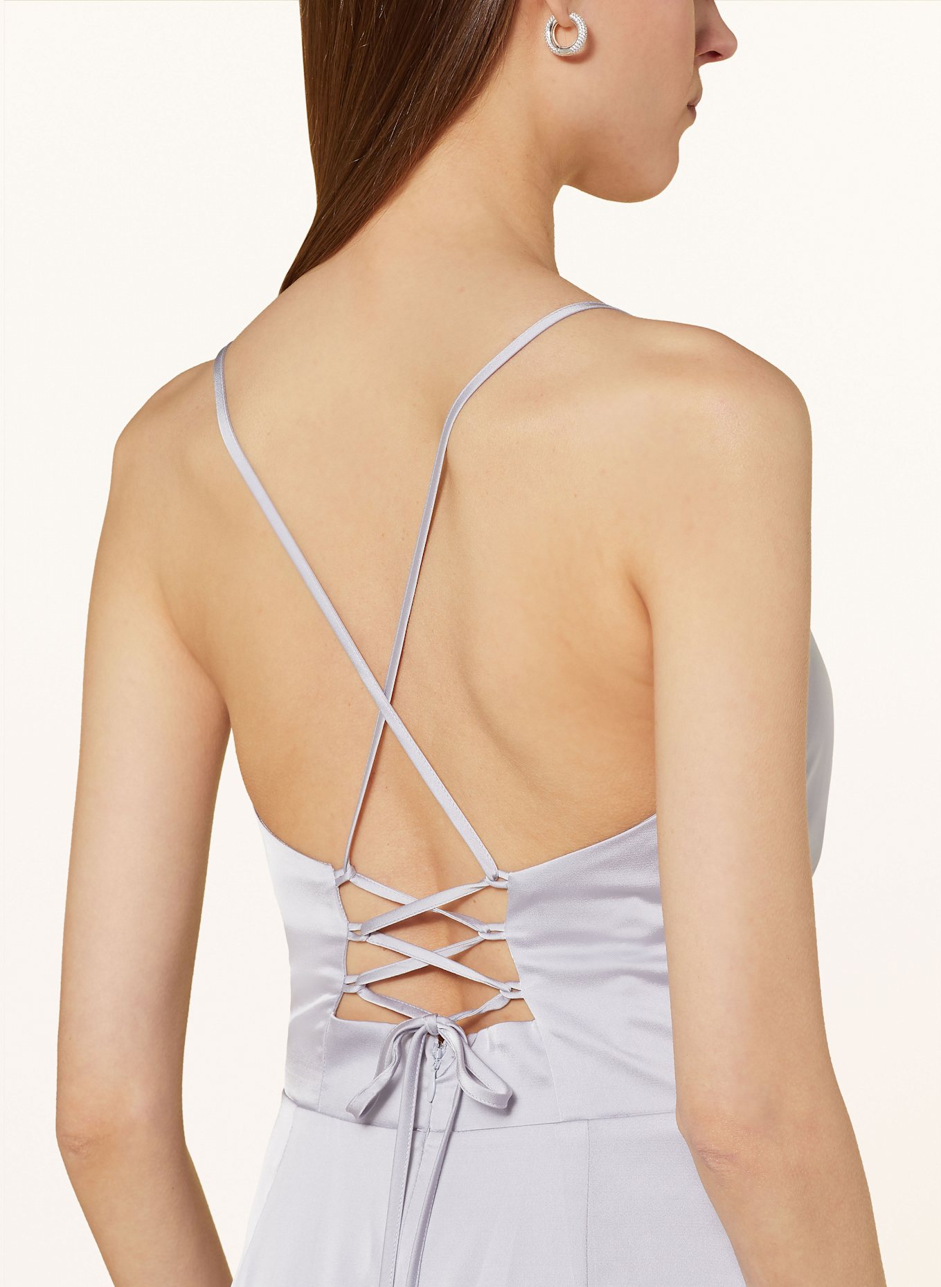 APART Abendkleid in Wickeloptik: BLAUGRAU