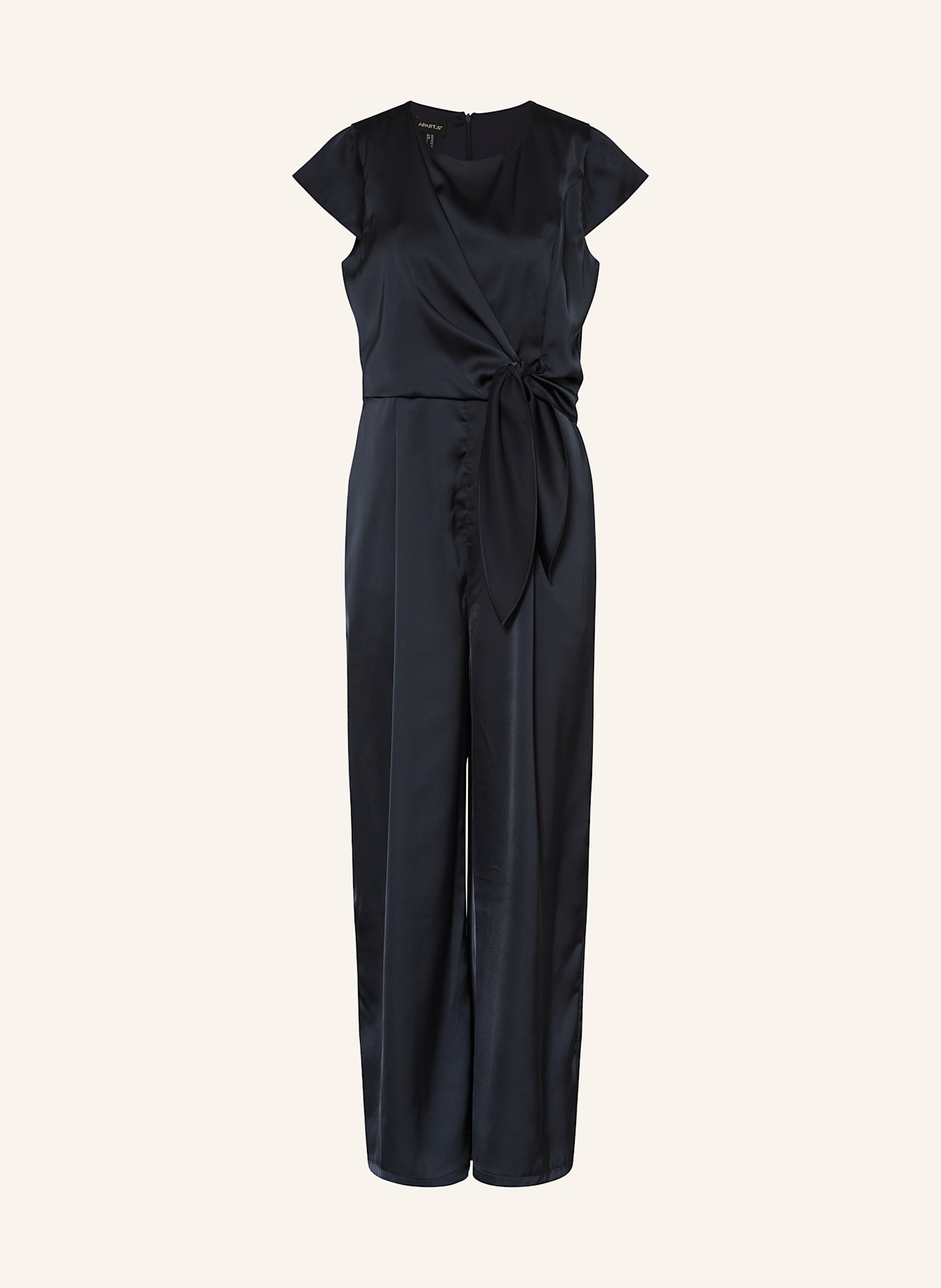 APART Satin jumpsuit: DARK BLUE