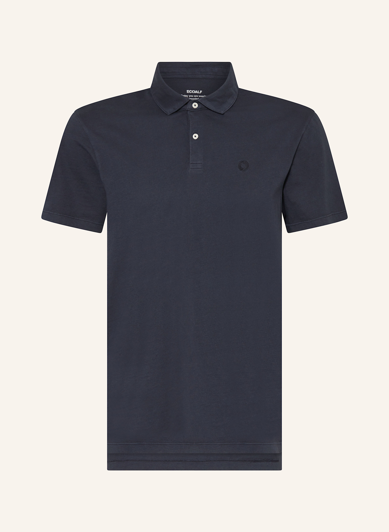 ECOALF THEO regular fit jersey polo shirt: DARK BLUE