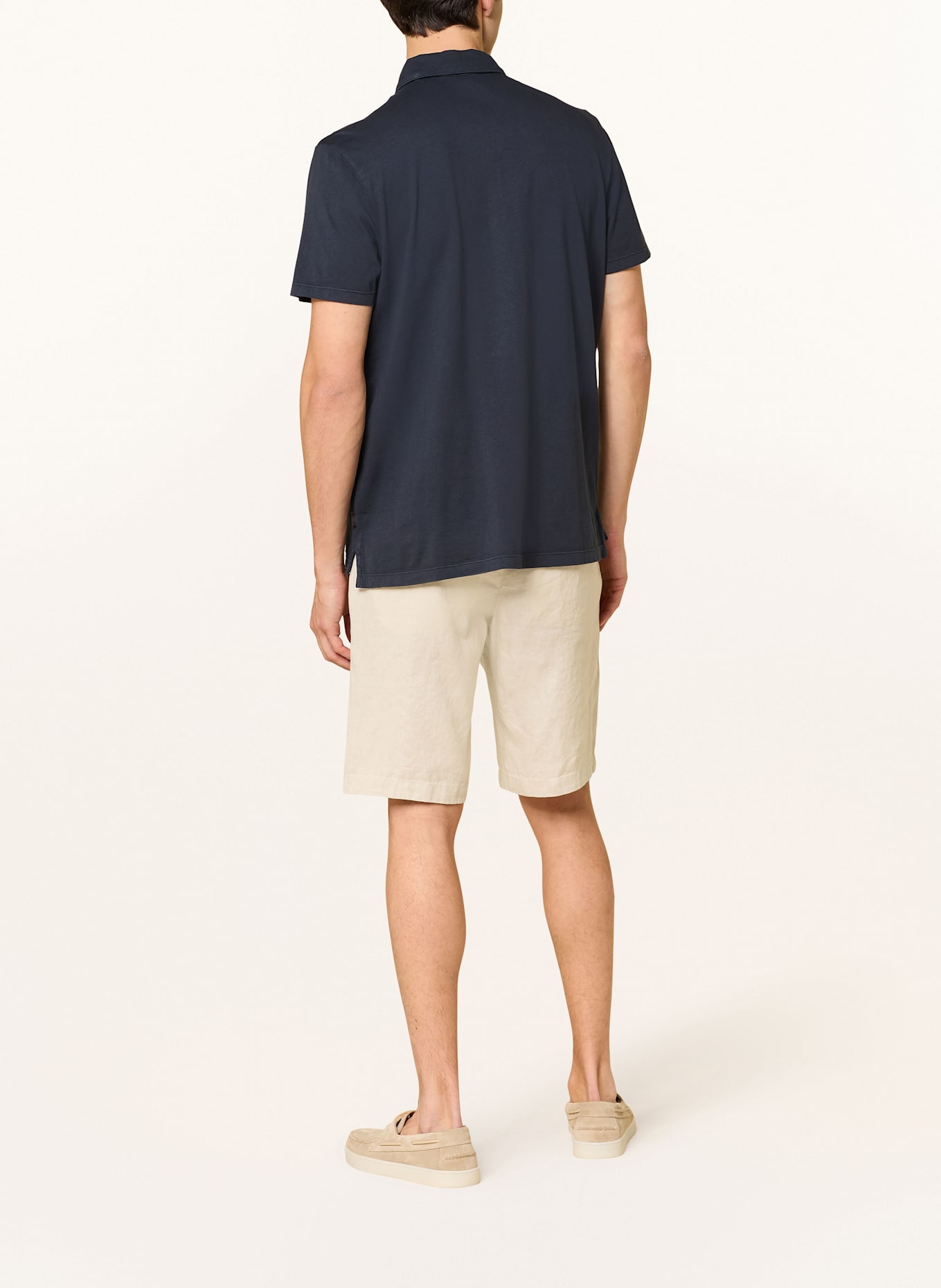 ECOALF THEO regular fit jersey polo shirt: DARK BLUE