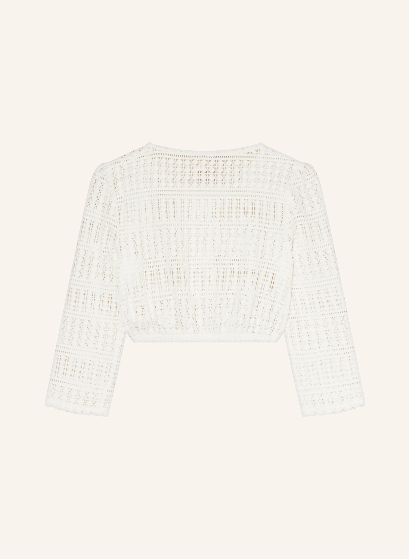 Spieth & Wensky Dirndl blouse ELSTER made of lace: ECRU