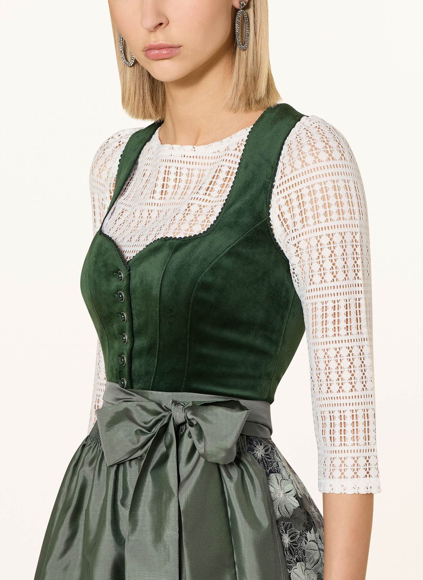 Spieth & Wensky Dirndl FABIANA: GREEN/ DARK GREEN