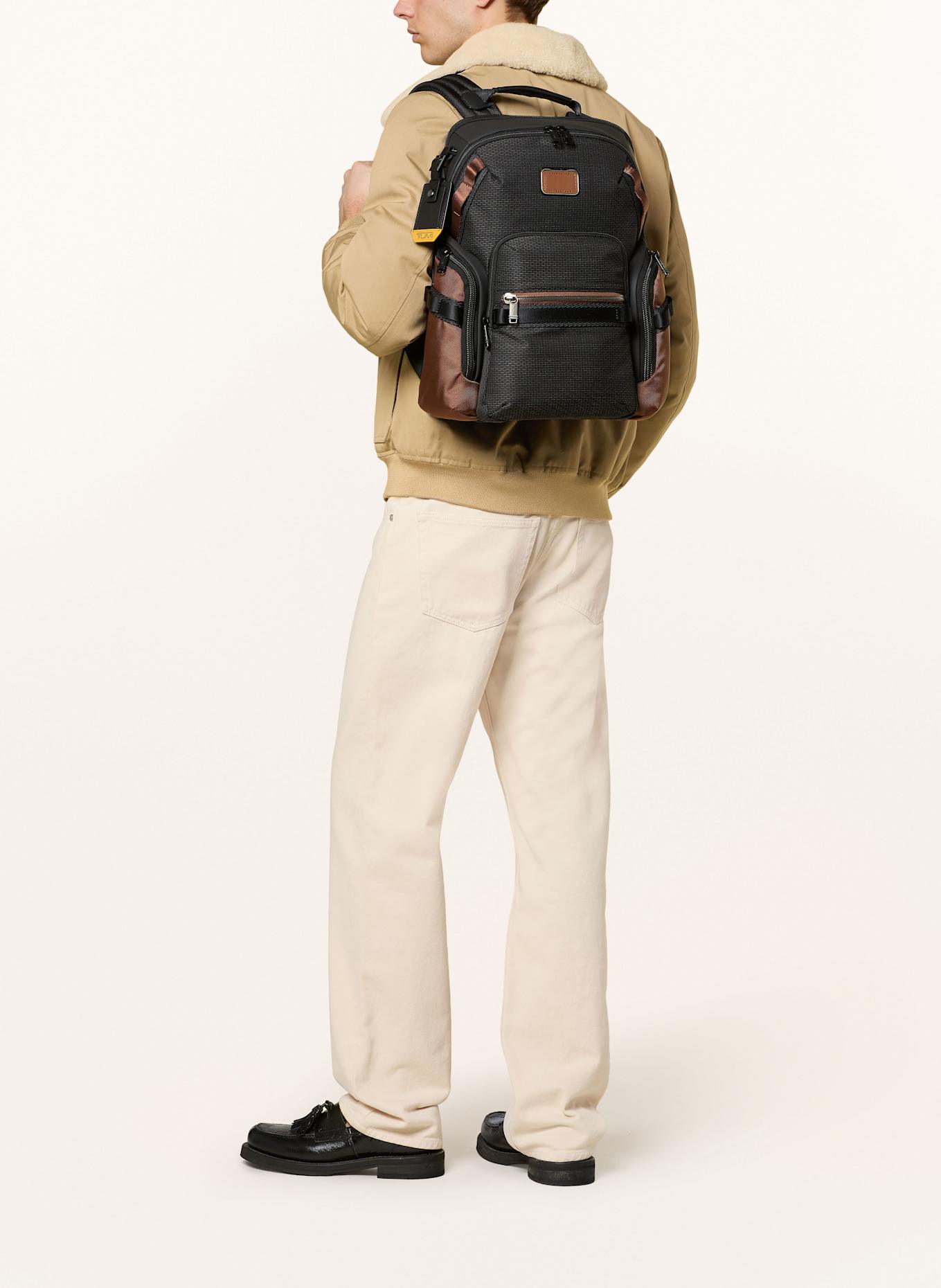 TUMI ALPHA BRAVO Rucksack SEARCH BACKPACK mit Laptop-Fach: SCHWARZ / BRAUN