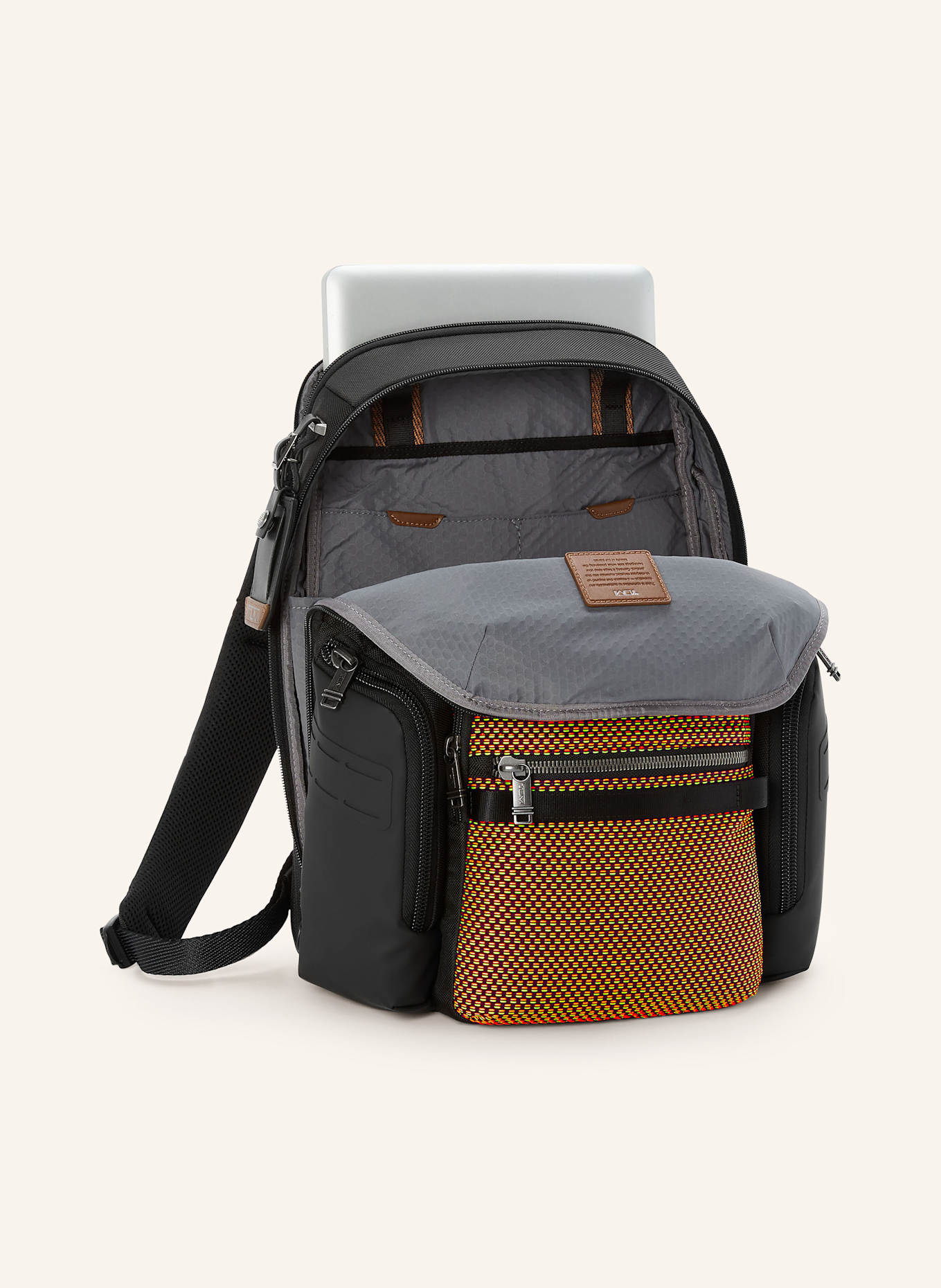 TUMI ALPHA BRAVO Rucksack NAVIGATION mit Laptop-Fach: SCHWARZ / ROT