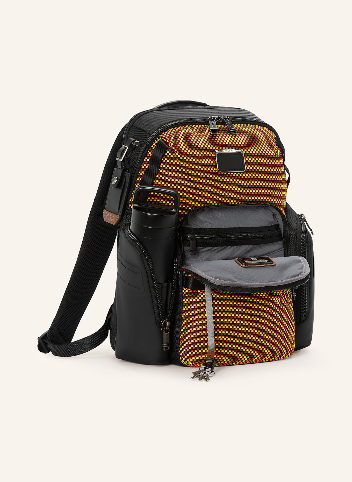 TUMI ALPHA BRAVO Rucksack NAVIGATION mit Laptop-Fach: SCHWARZ / ROT