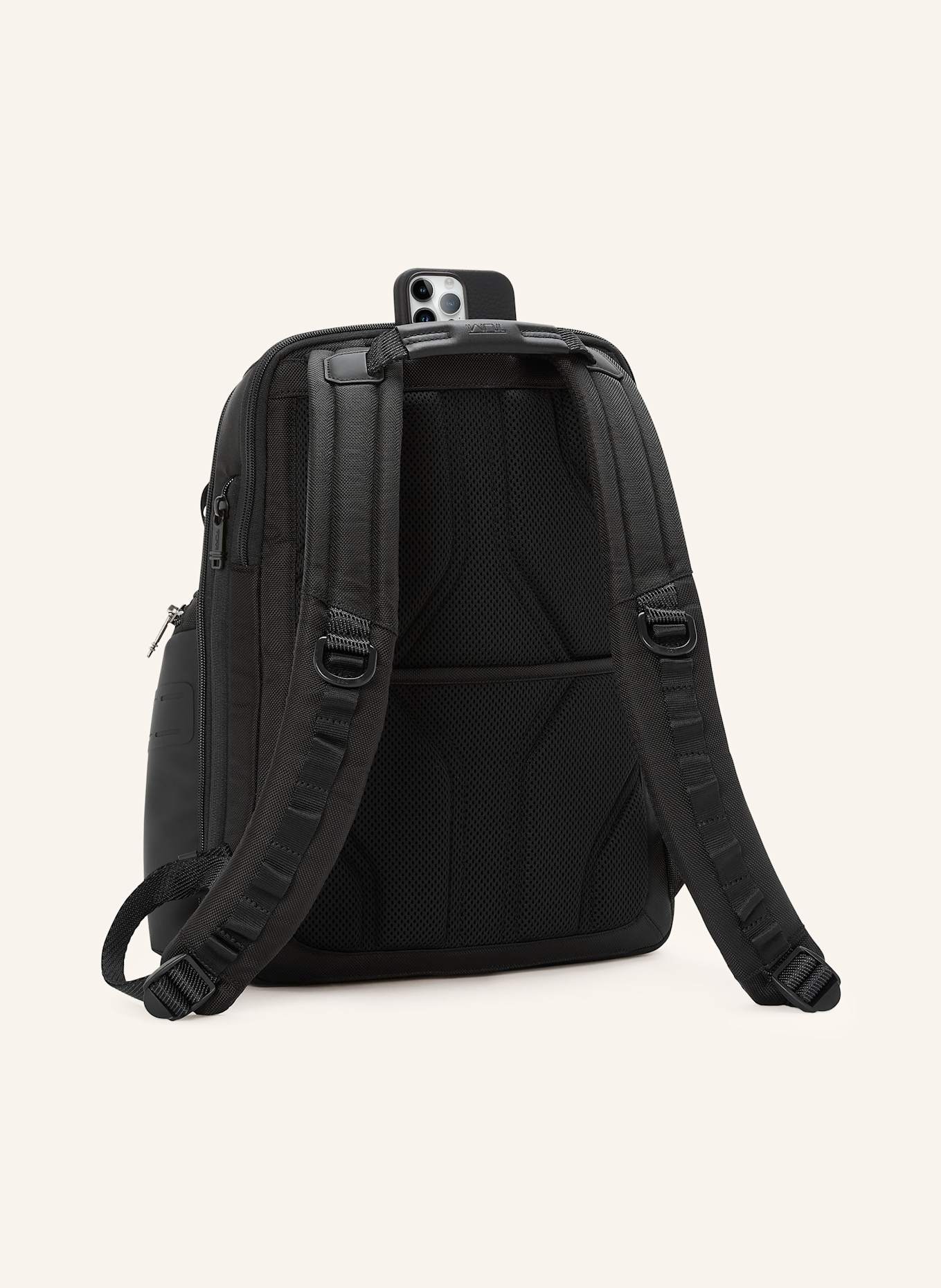 TUMI ALPHA BRAVO Rucksack NAVIGATION mit Laptop-Fach: SCHWARZ / ROT