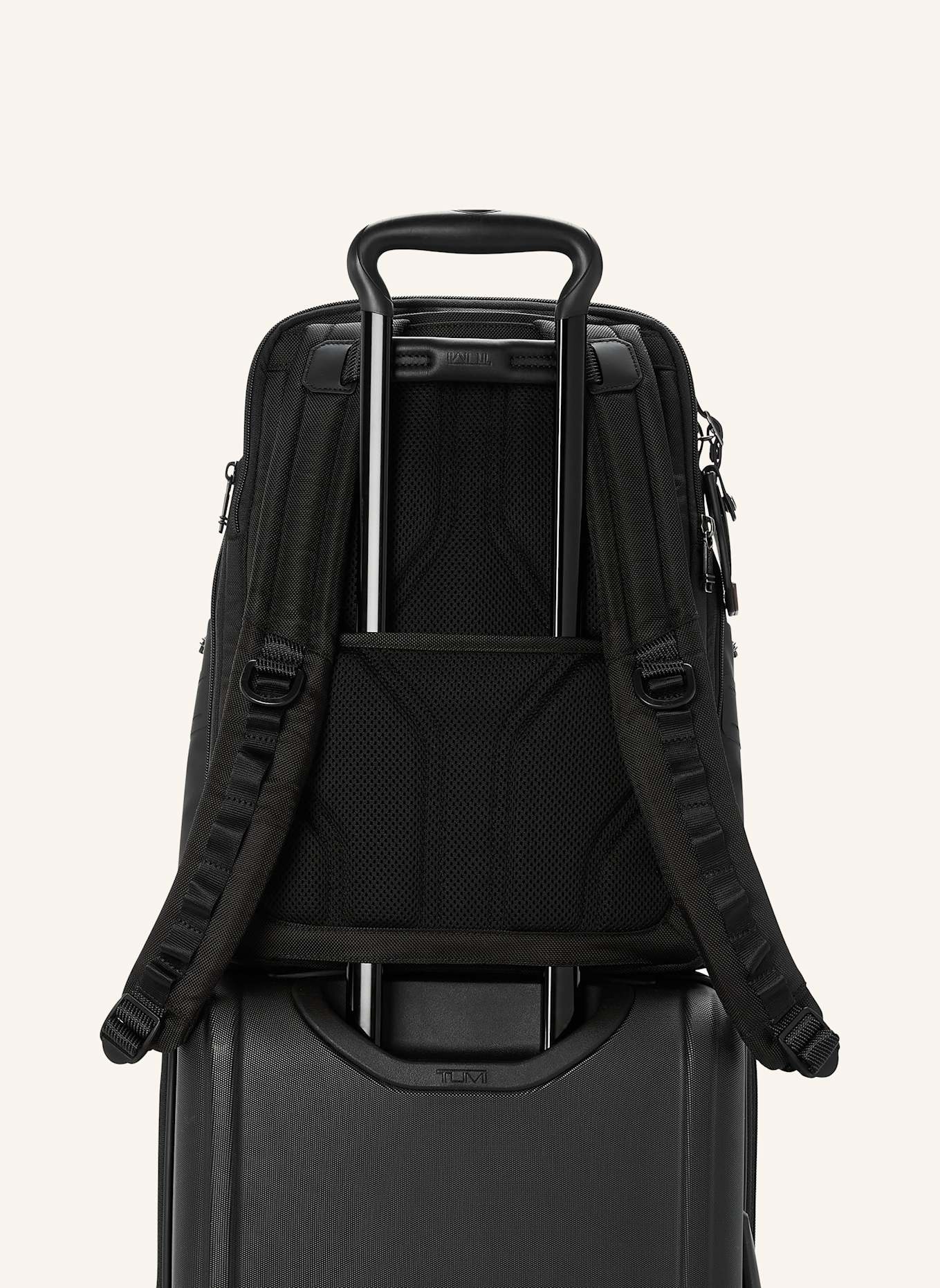 TUMI ALPHA BRAVO Rucksack NAVIGATION mit Laptop-Fach: SCHWARZ / ROT