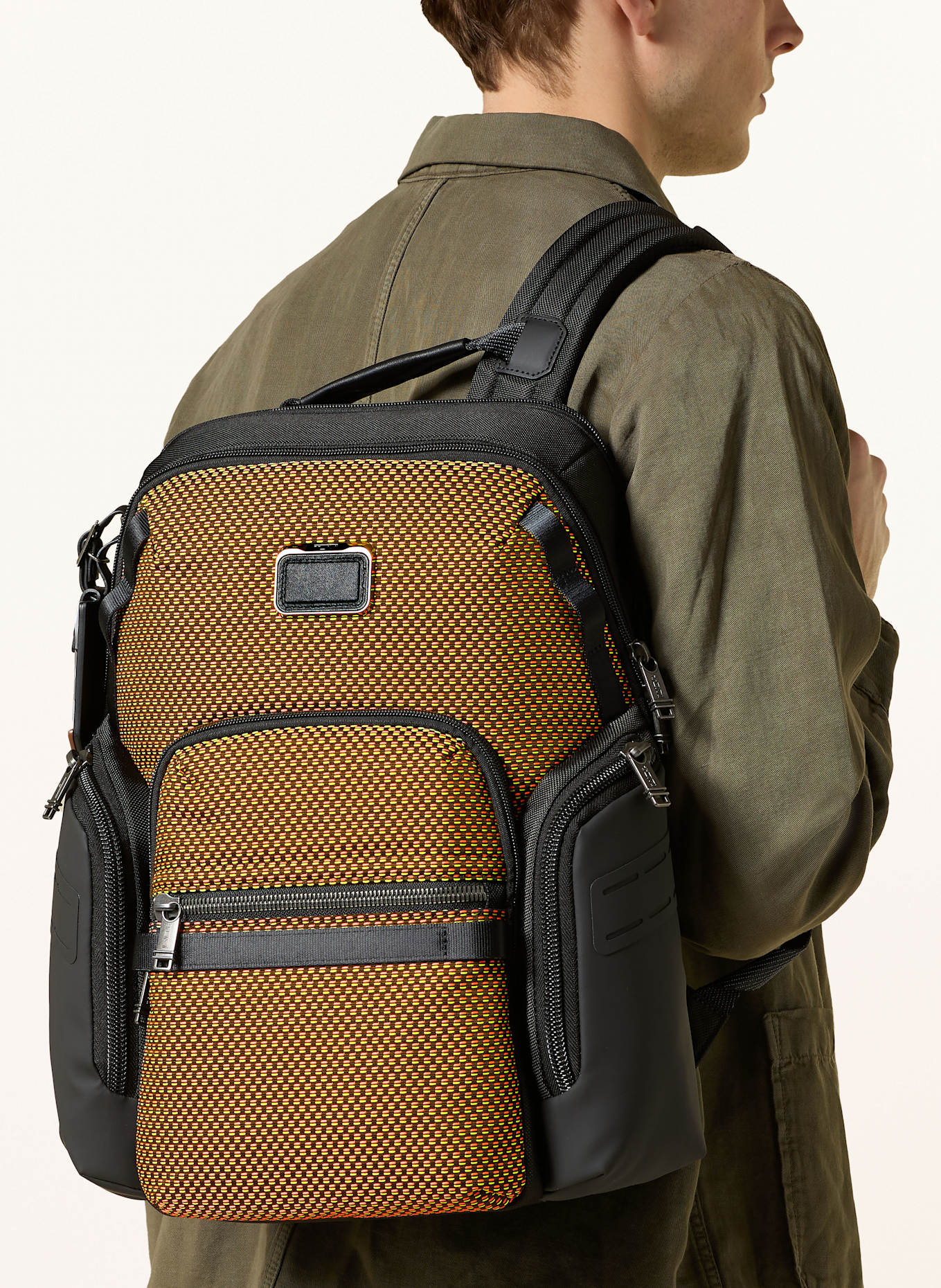 TUMI ALPHA BRAVO Rucksack NAVIGATION mit Laptop-Fach: SCHWARZ / ROT