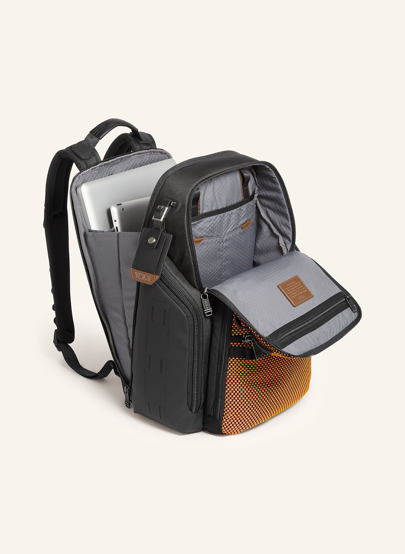 TUMI Plecak ALPHA BRAVO SEARCH BACKPACK z przegrodą na laptopa: CZARNY/ CZERWONY