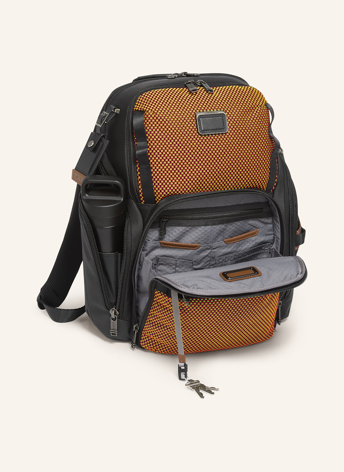 TUMI Plecak ALPHA BRAVO SEARCH BACKPACK z przegrodą na laptopa: CZARNY/ CZERWONY