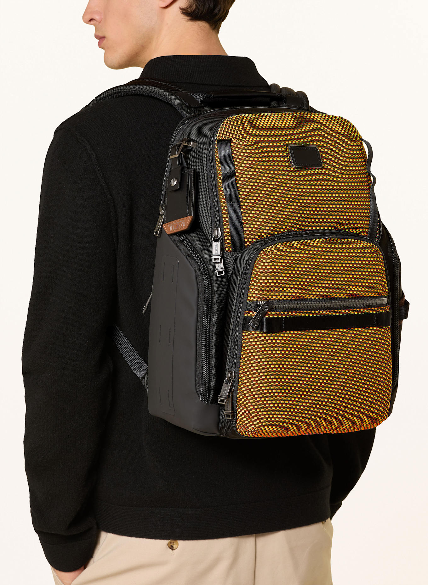 TUMI Plecak ALPHA BRAVO SEARCH BACKPACK z przegrodą na laptopa: CZARNY/ CZERWONY