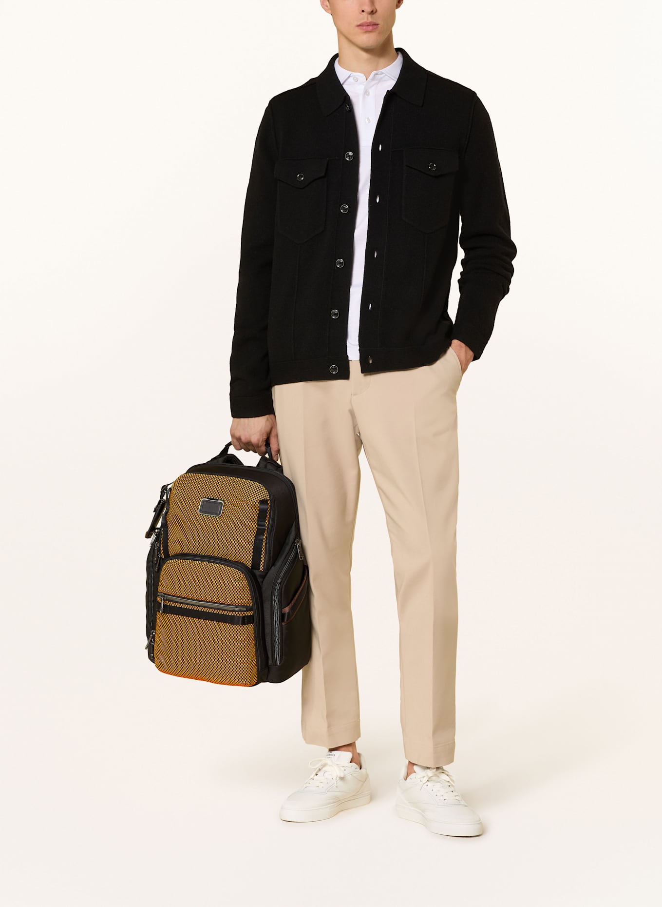 TUMI Plecak ALPHA BRAVO SEARCH BACKPACK z przegrodą na laptopa: CZARNY/ CZERWONY