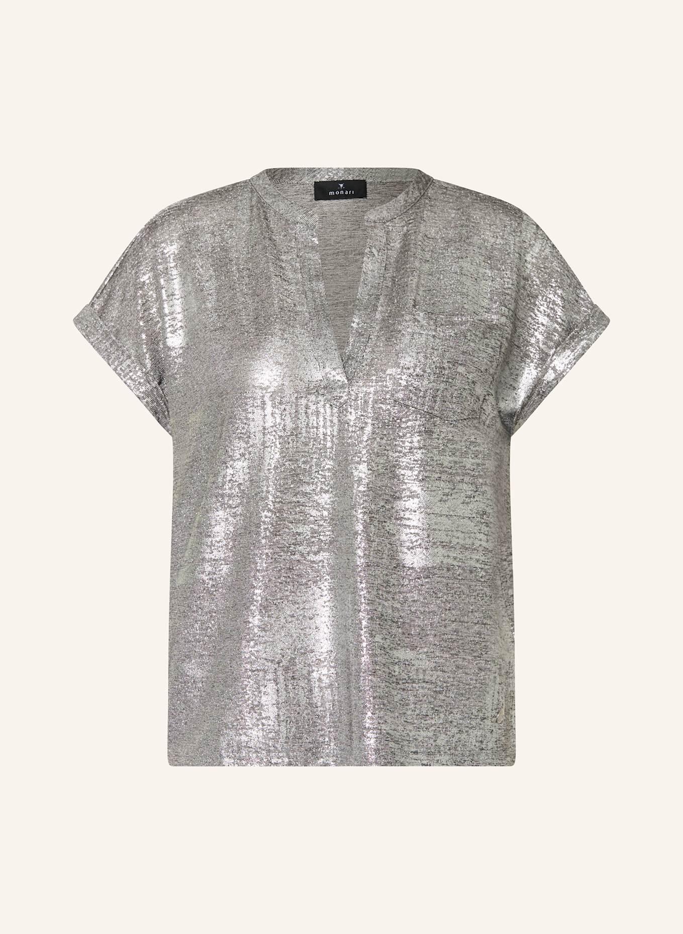 monari T-shirt: TAUPE/ ARGENT