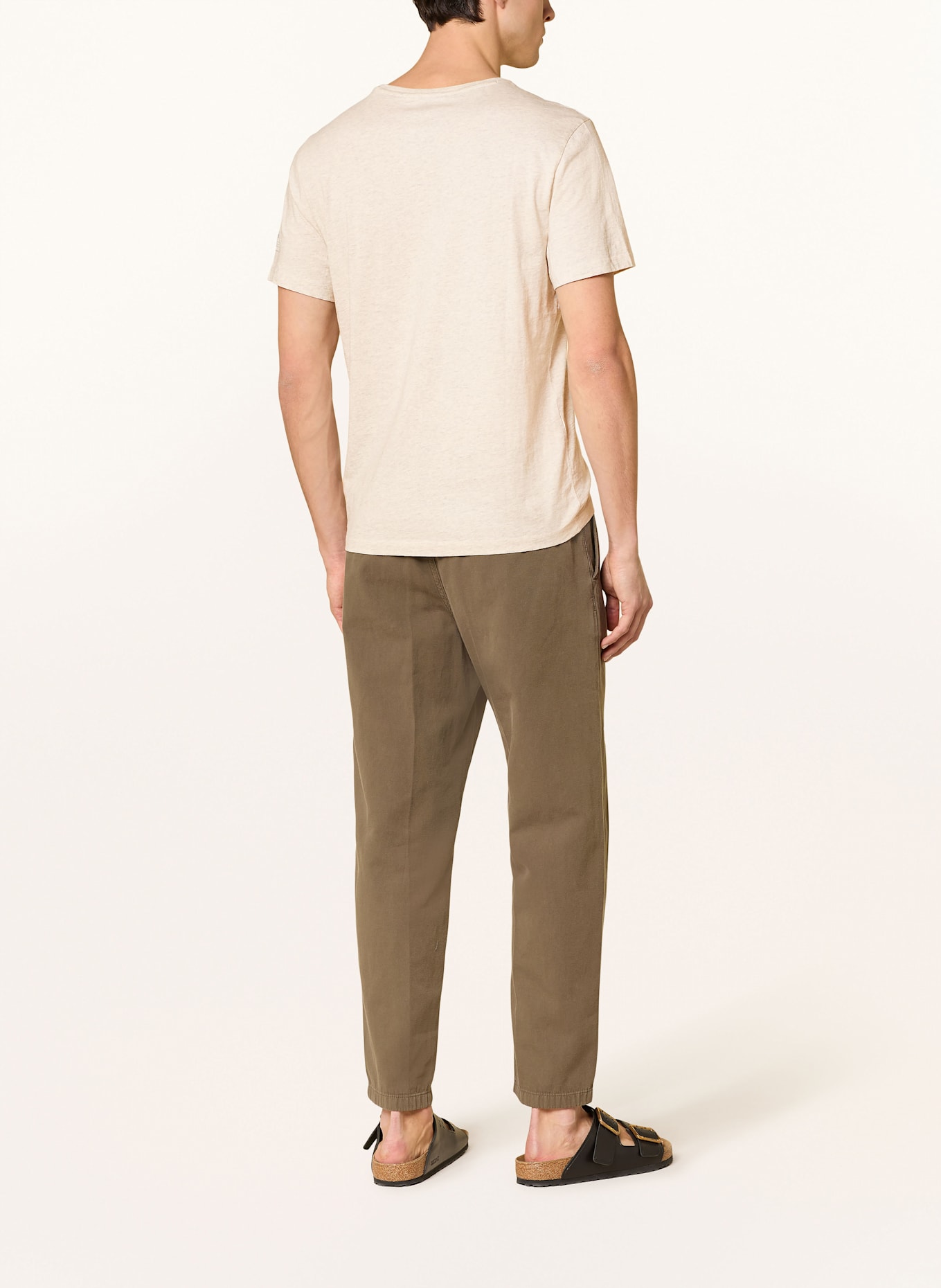 ECOALF T-Shirt VENT: CREME / HELLGRAU