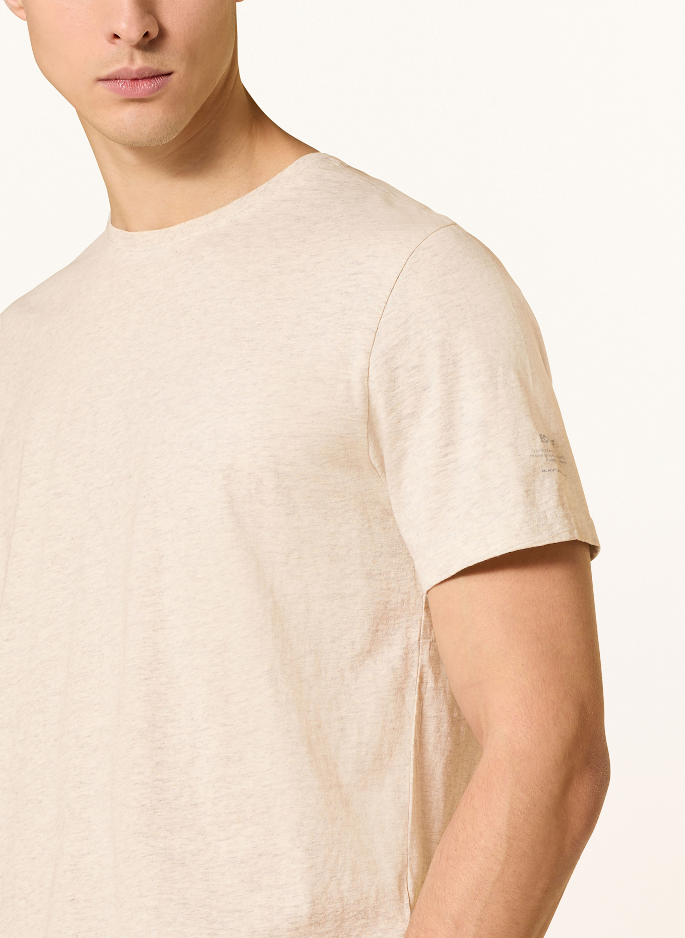 ECOALF T-Shirt VENT: CREME / HELLGRAU