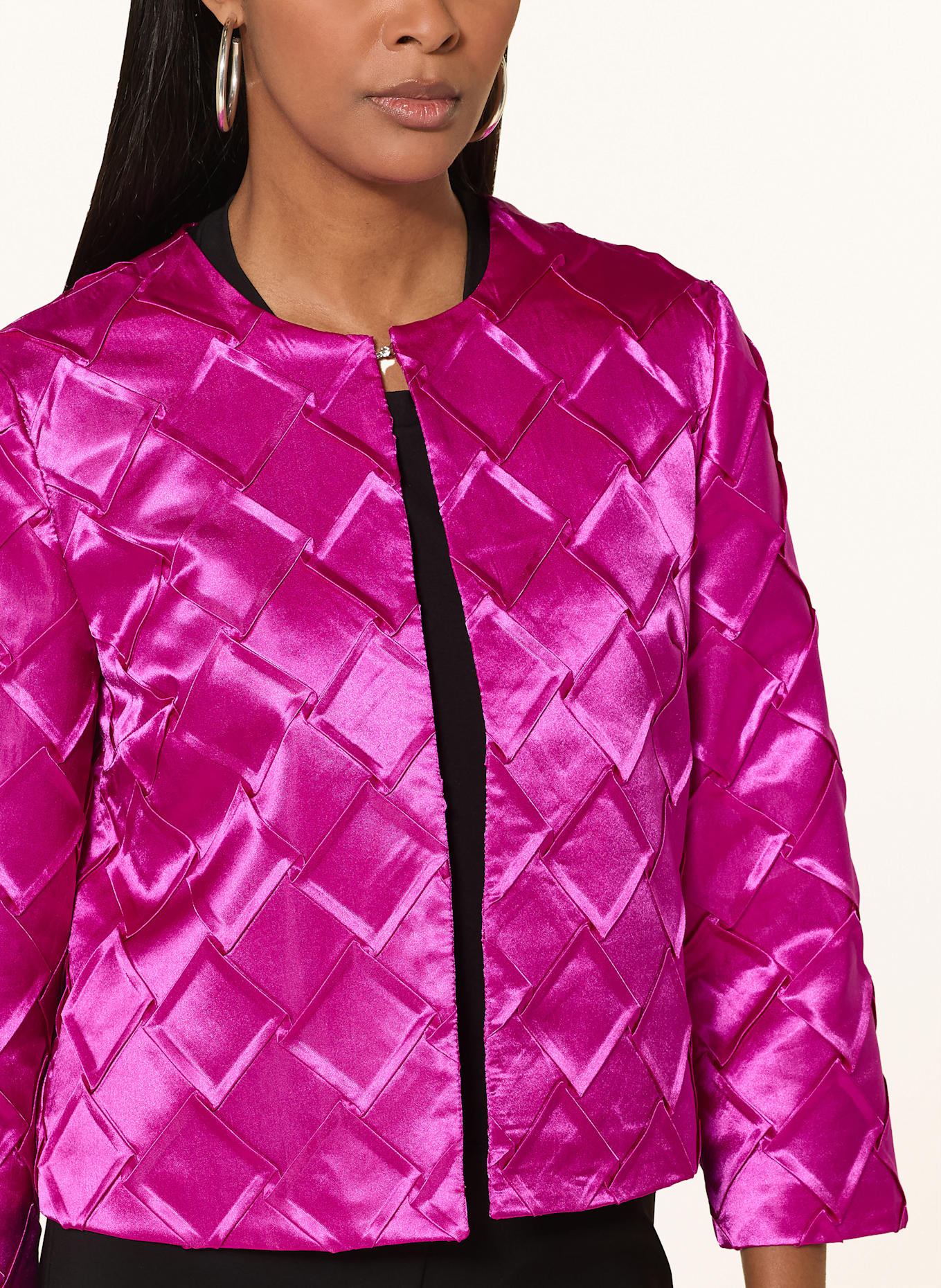 Joseph Ribkoff Kastenjacke aus Satin: FUCHSIA