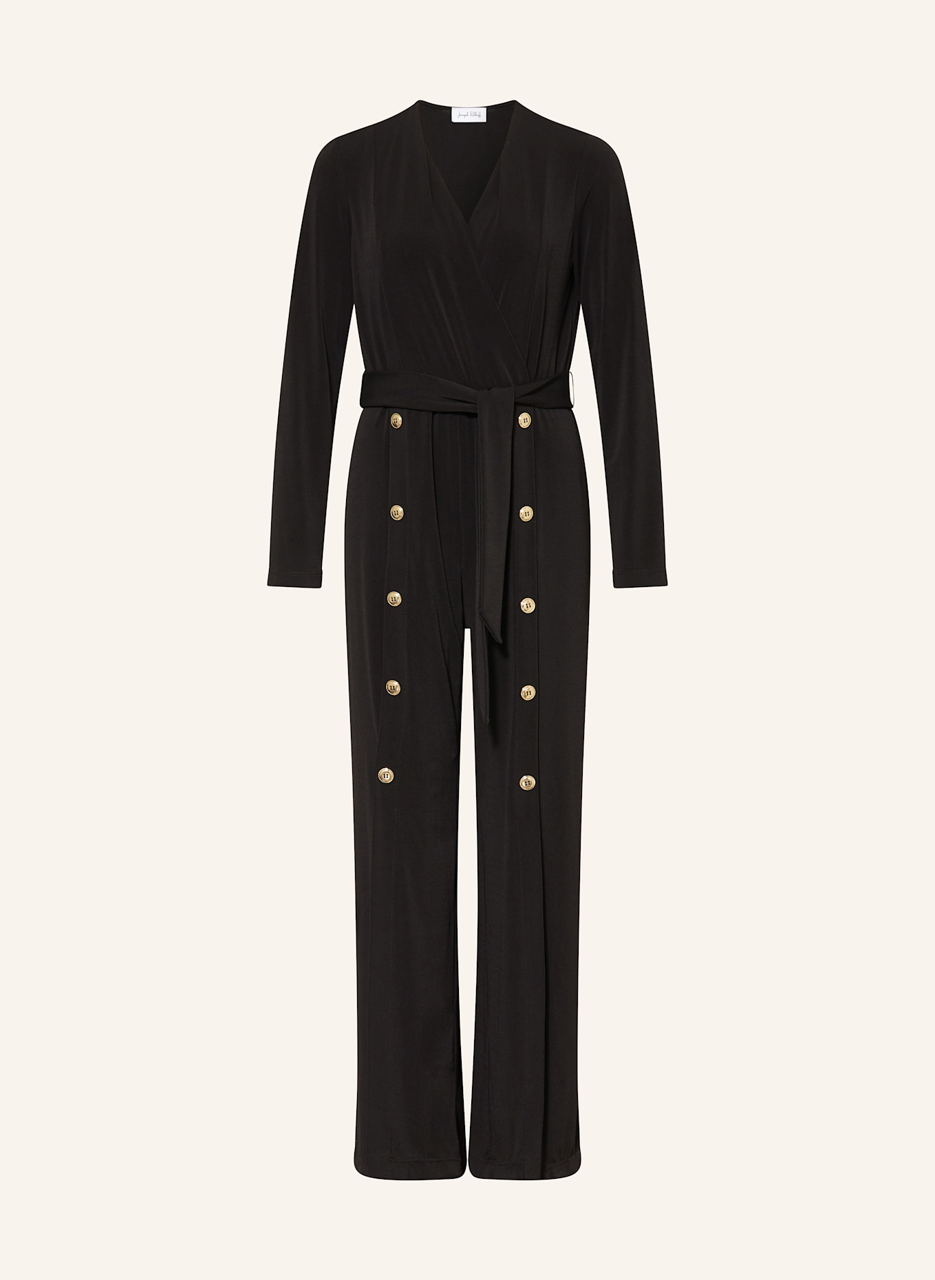 Joseph Ribkoff Jumpsuit in Wickeloptik: SCHWARZ