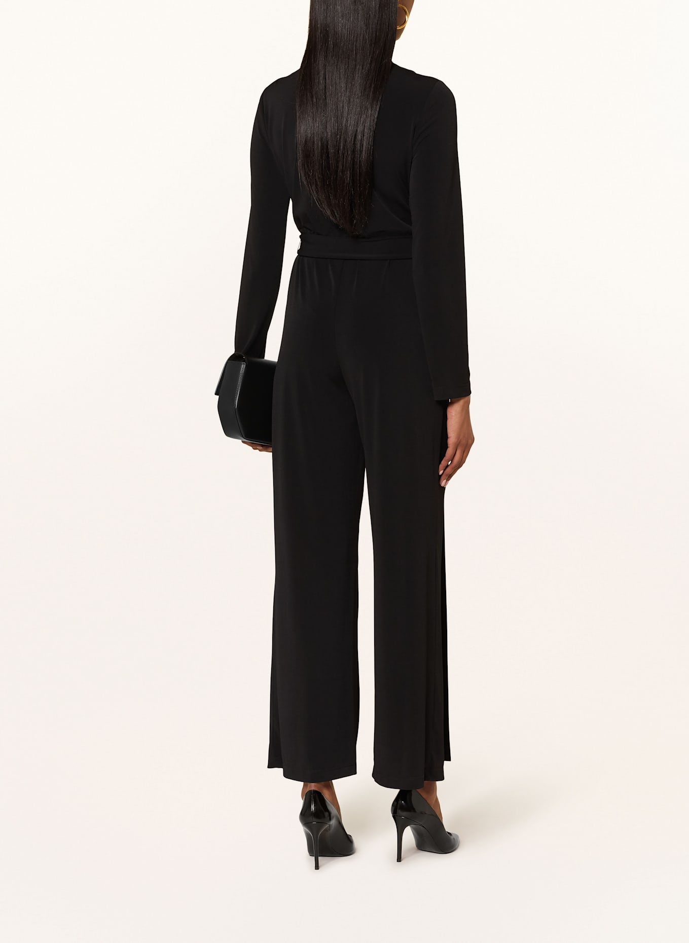 Joseph Ribkoff Jumpsuit in Wickeloptik: SCHWARZ