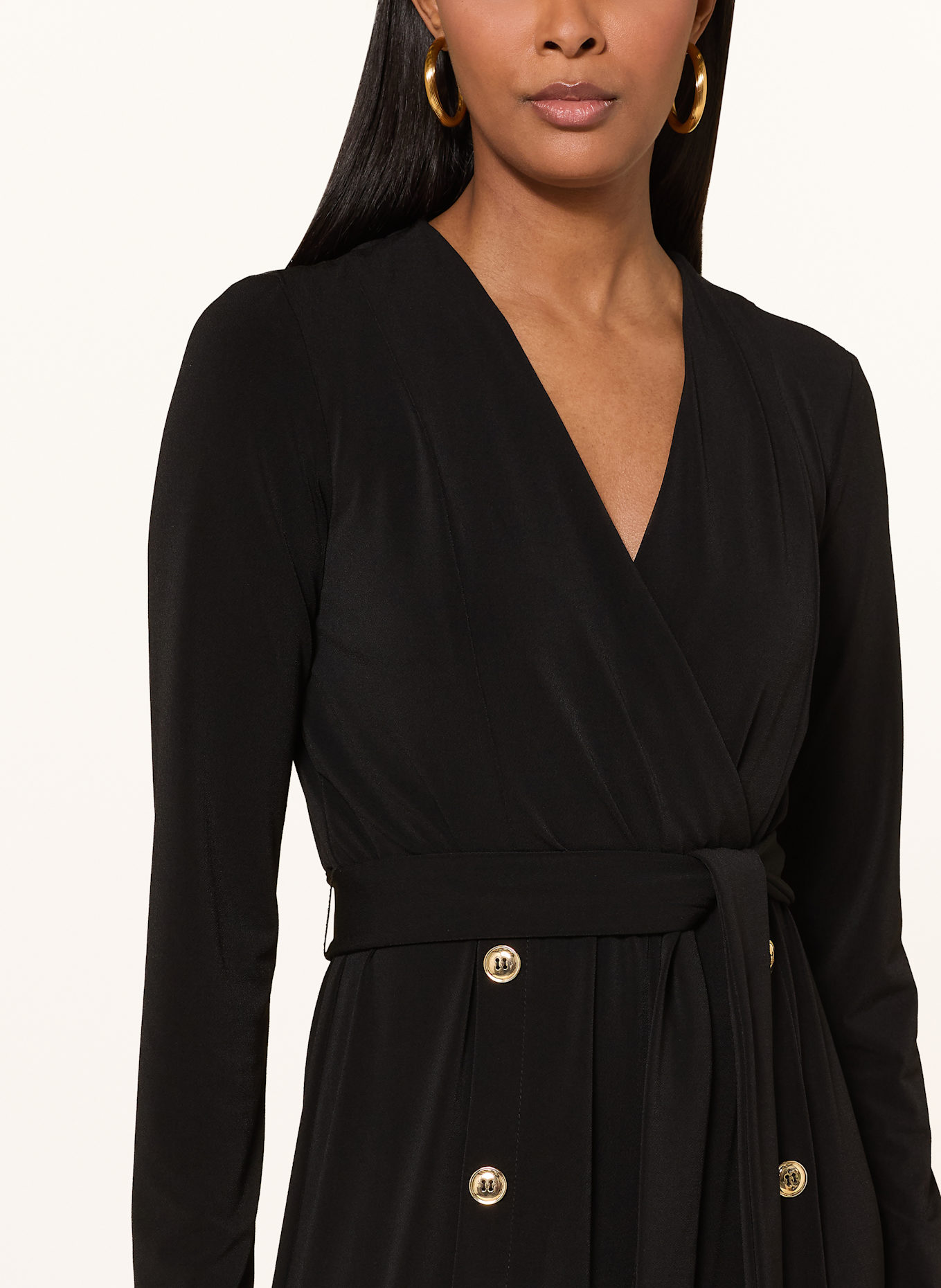 Joseph Ribkoff Jumpsuit in Wickeloptik: SCHWARZ
