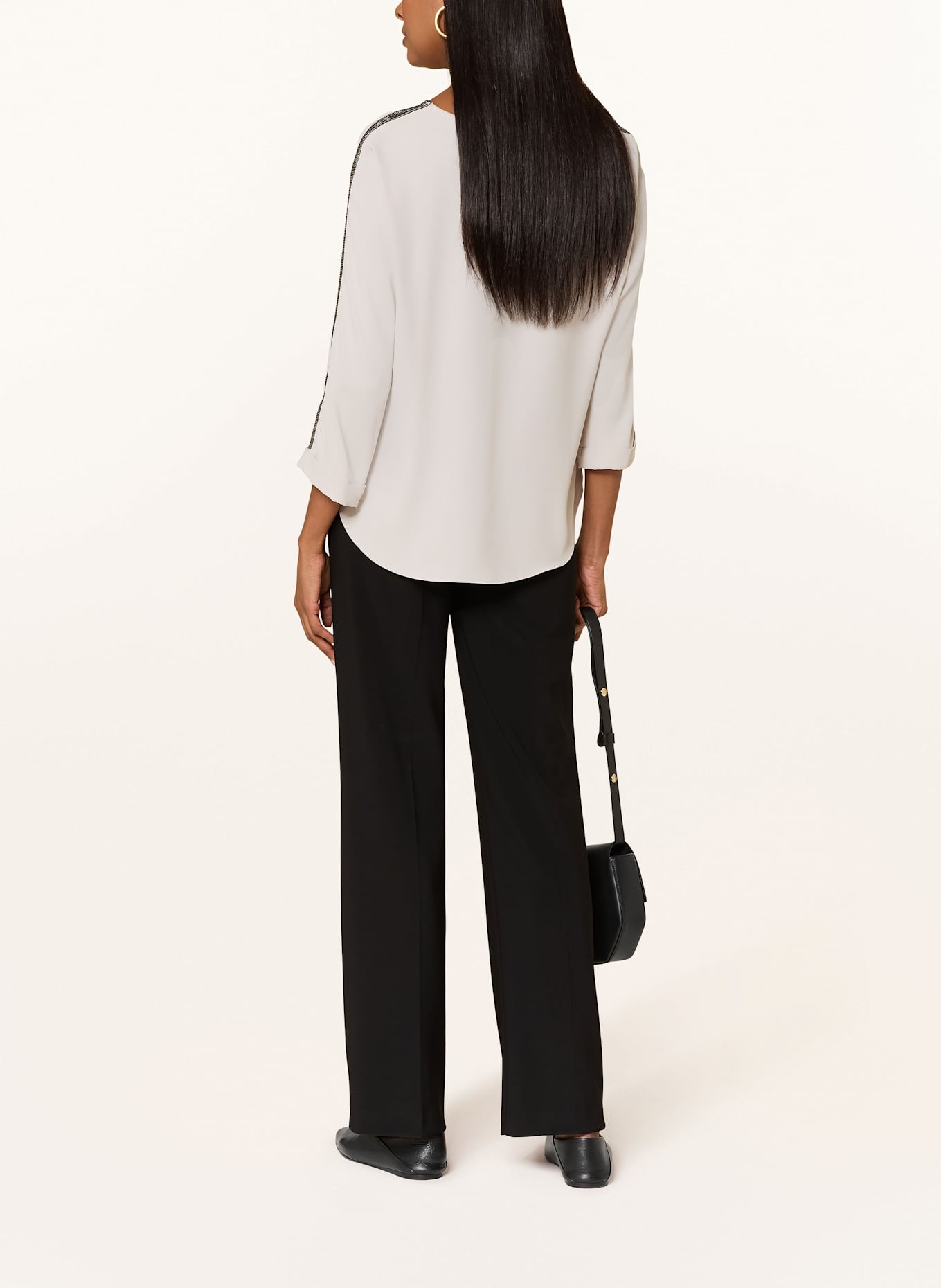 Joseph Ribkoff Blusenshirt mit 3/4-Arm und Schmucksteinen: BEIGE