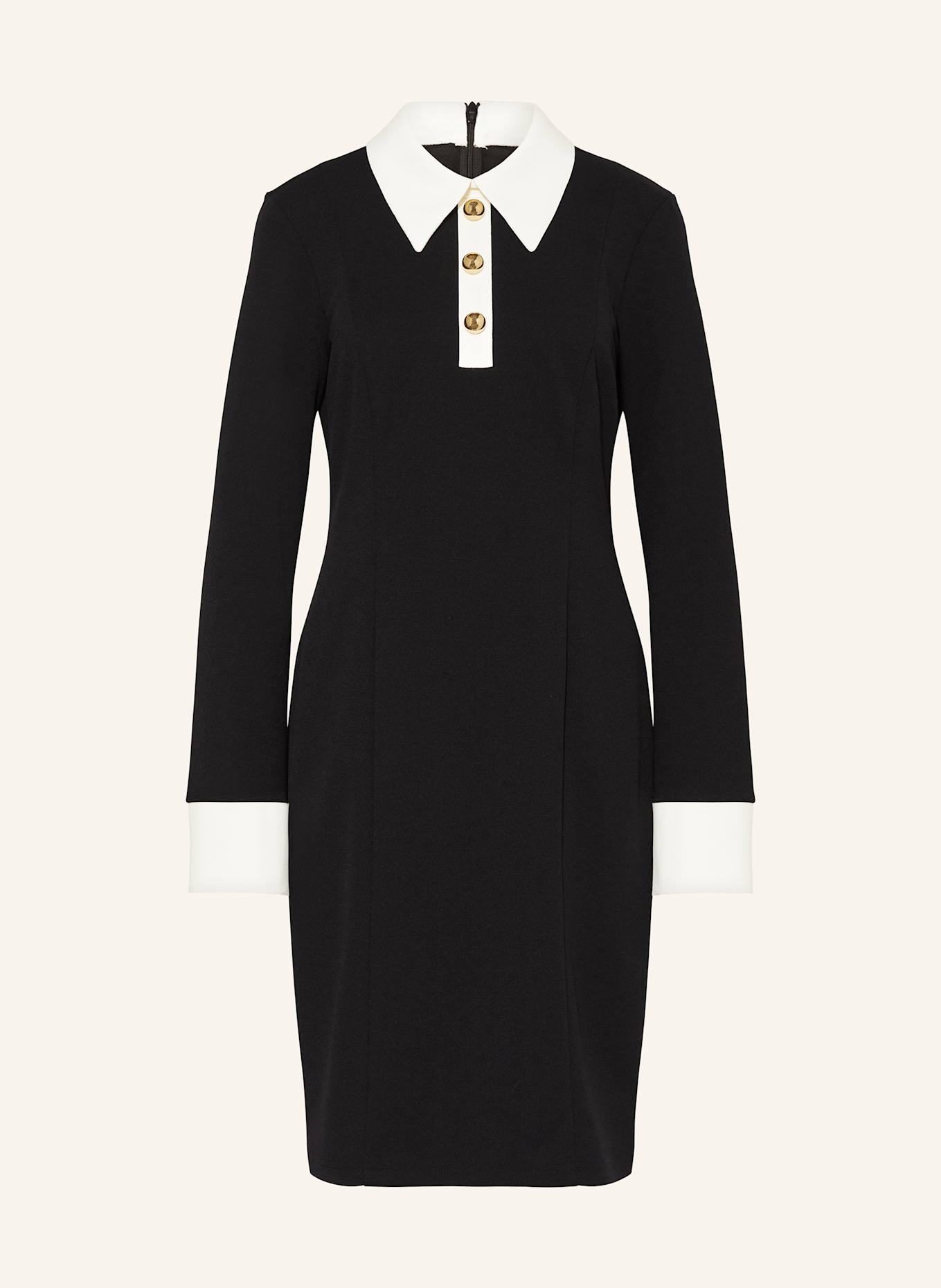 Joseph Ribkoff Etuikleid: SCHWARZ / WEISS