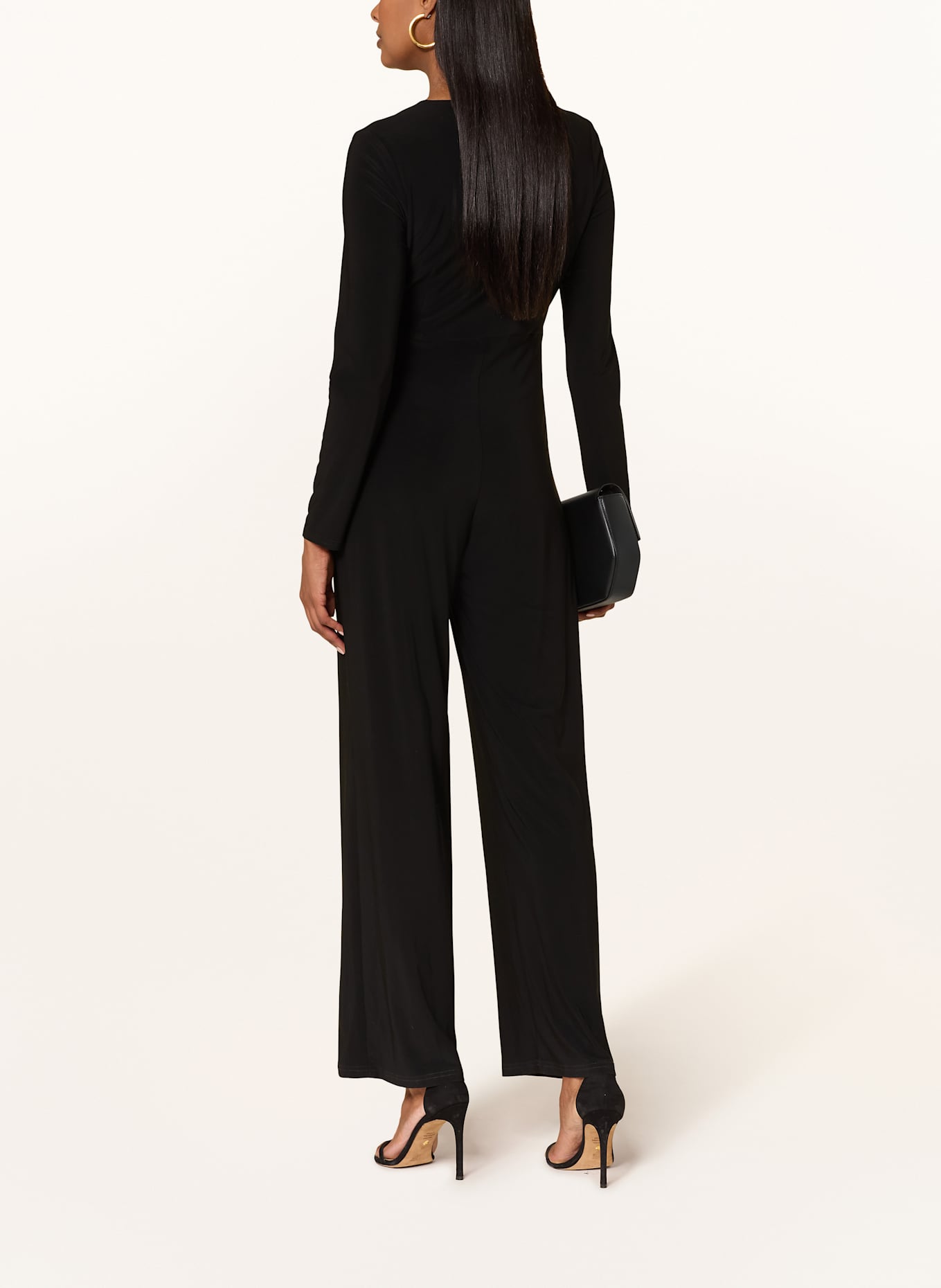 Joseph Ribkoff Jumpsuit in Wickeloptik: SCHWARZ