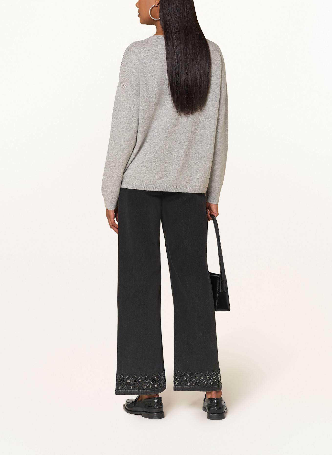 Joseph Ribkoff Pullover mit Glitzergarn: HELLGRAU