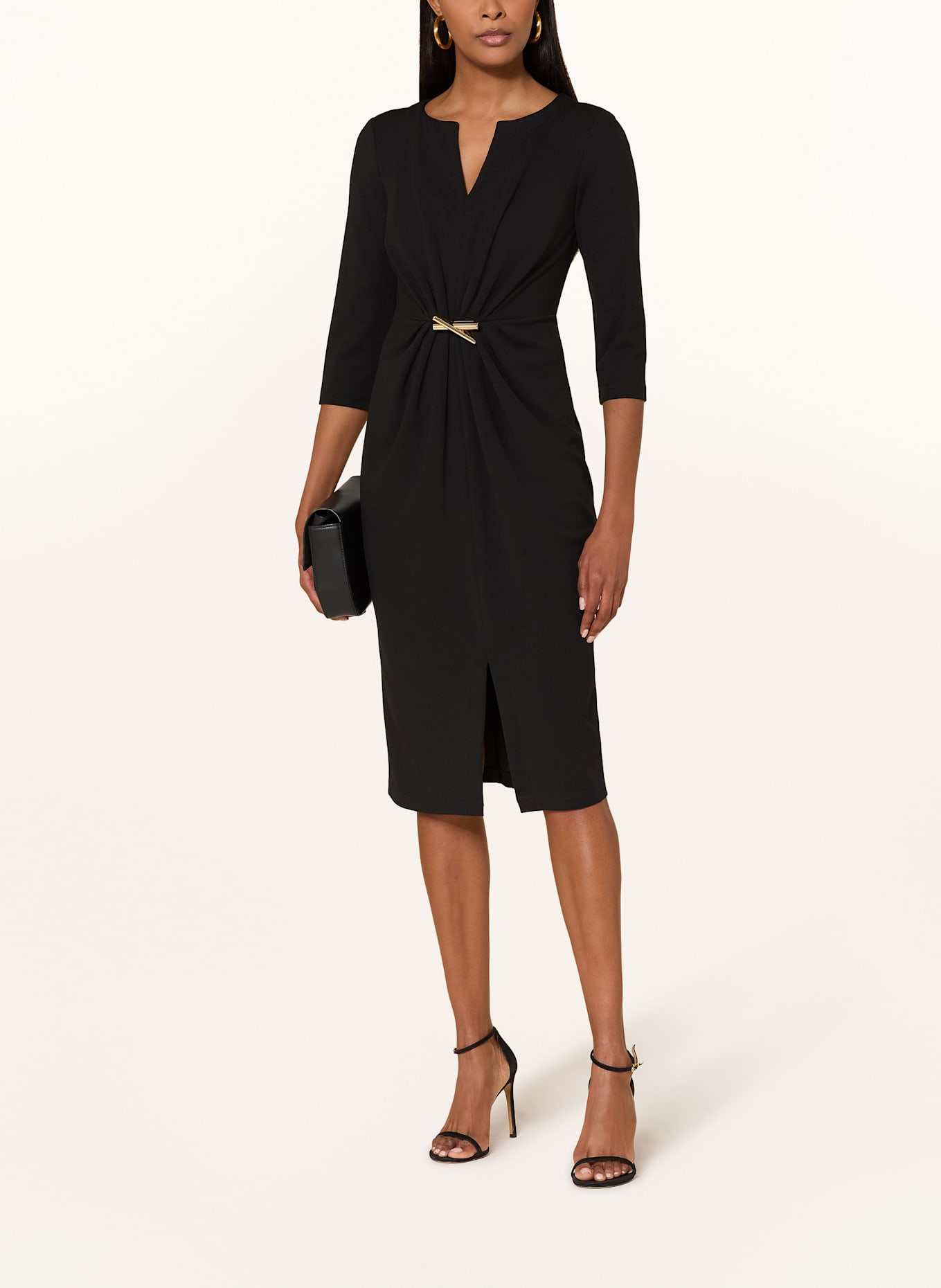 Joseph Ribkoff Etuikleid mit 3/4-Arm: SCHWARZ