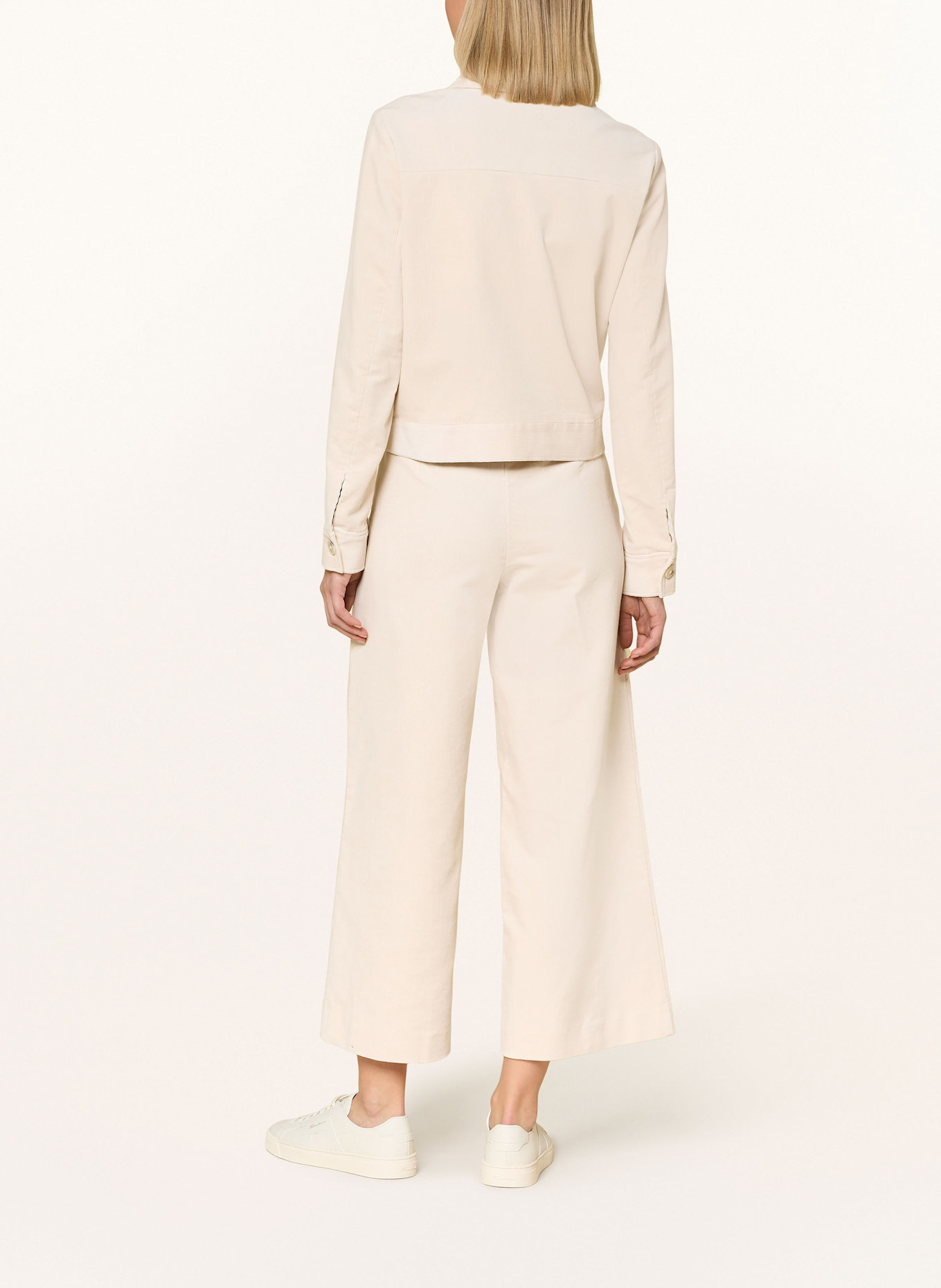 comma 7/8-Hose aus Cord: HELLBRAUN