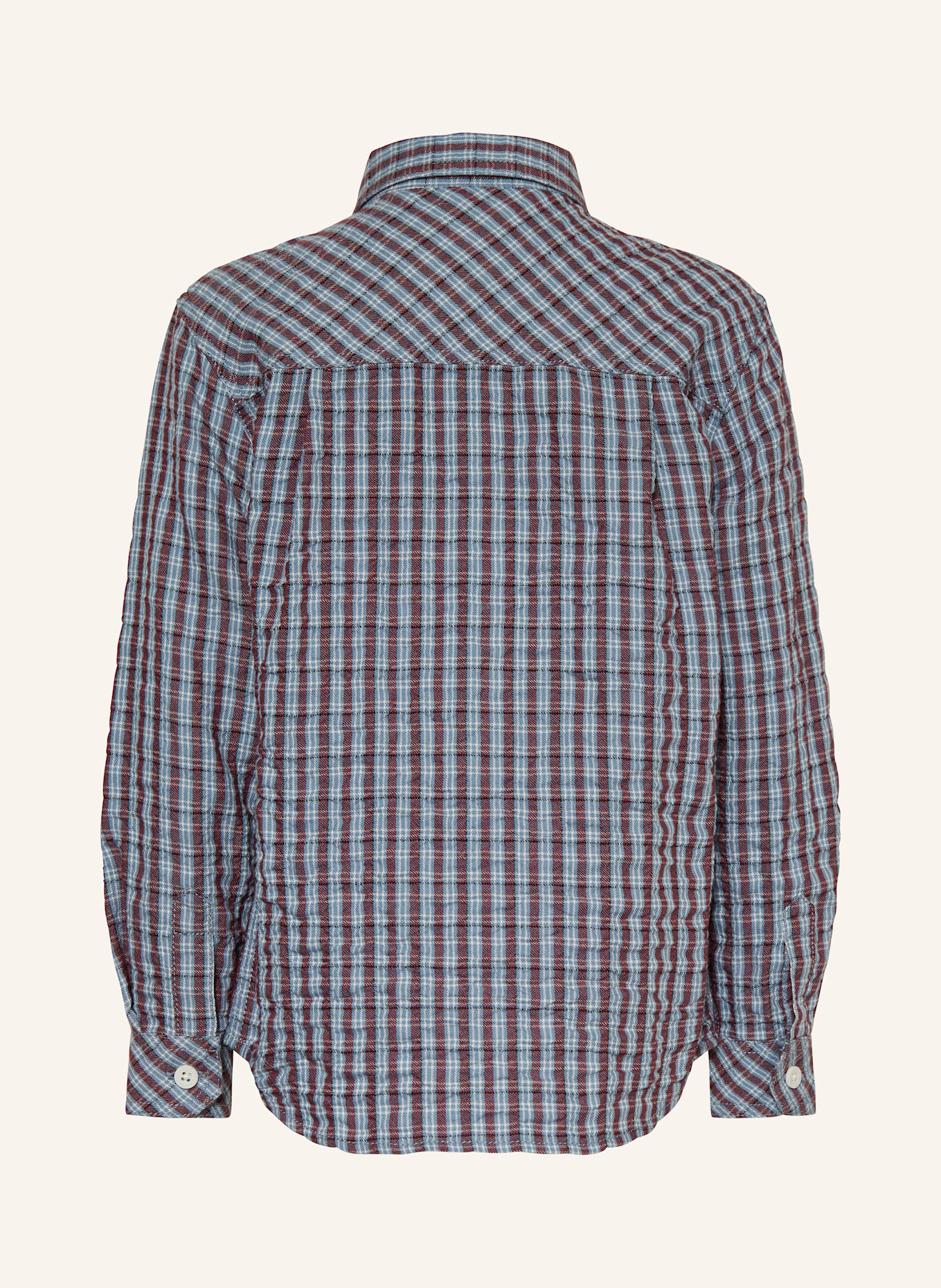 s.Oliver RED Musselinhemd: BLAUGRAU / DUNKELROT / WEISS