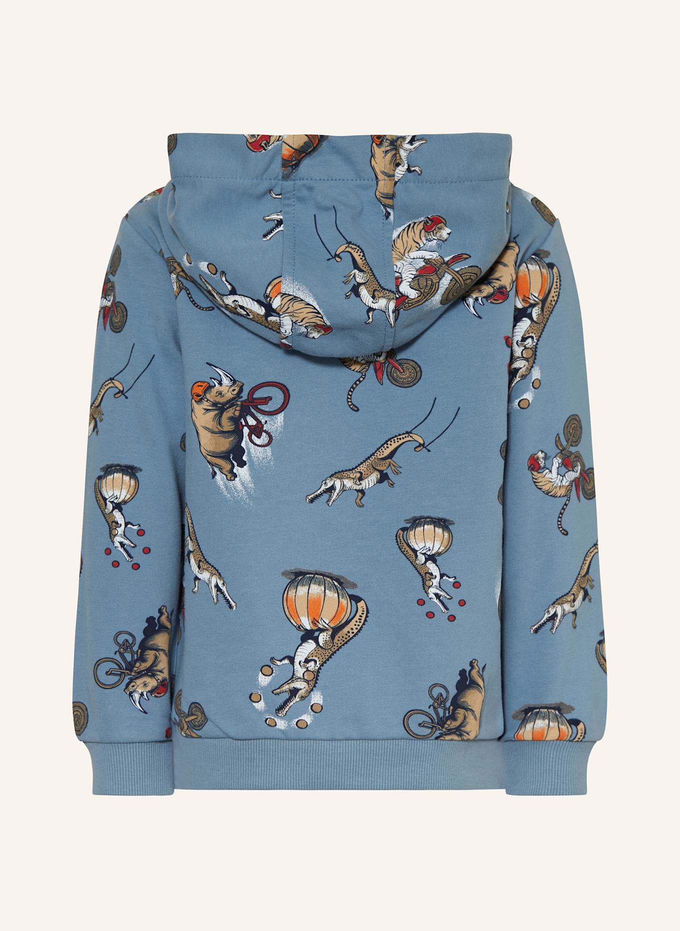 s.Oliver RED Hoodie: BLAUGRAU / BRAUN / ORANGE