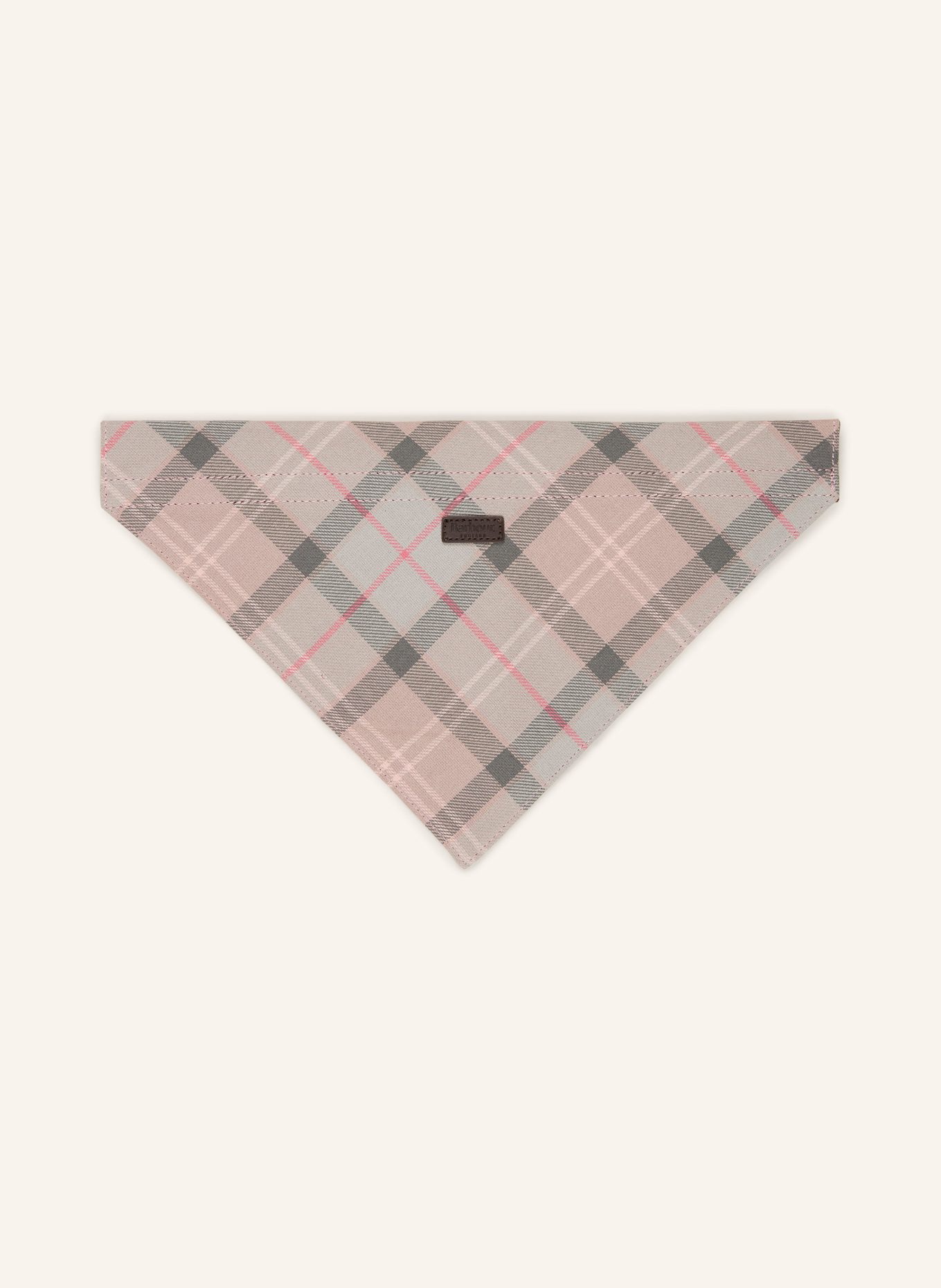 Barbour Hunde-Bandana TARTAN: HELLGRÜN / ROSÉ / HELLROSA
