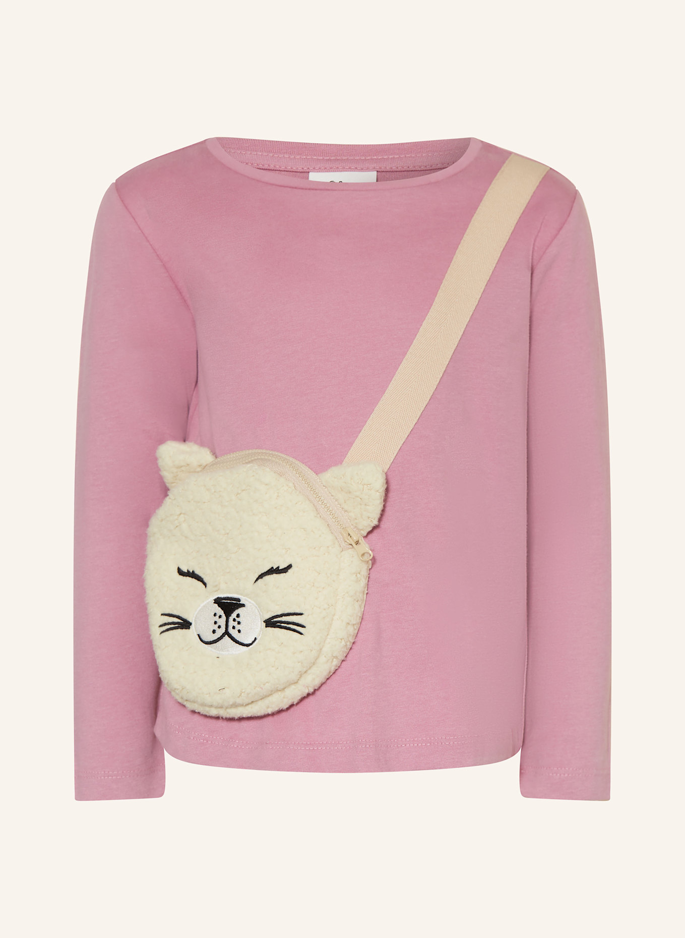 s.Oliver RED Koszulka z długim rękawem: BLADORÓŻOWY/ JASNOBRĄZOWY