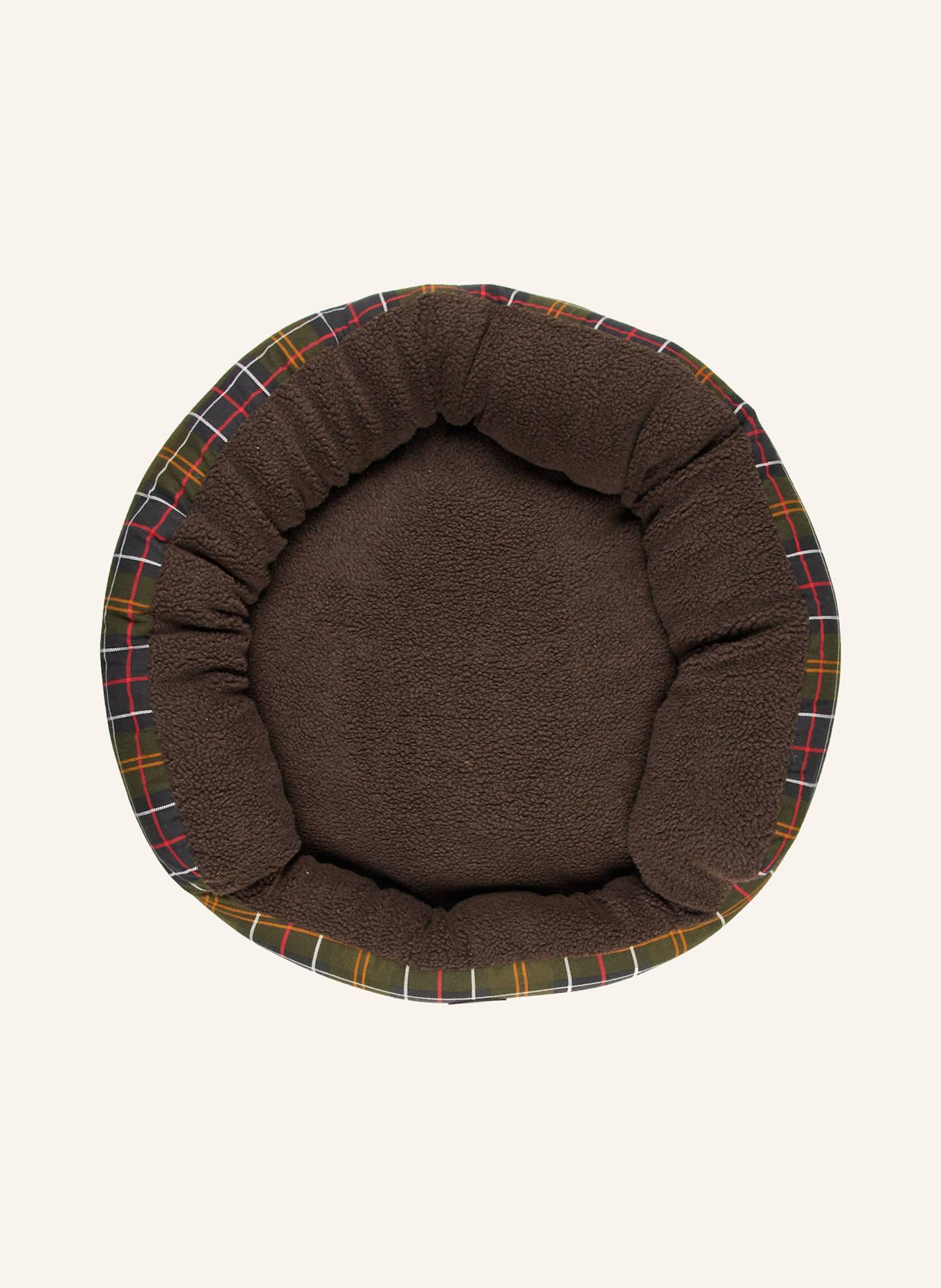 Barbour Hundebett: DUNKELBRAUN/ OLIV/ GELB