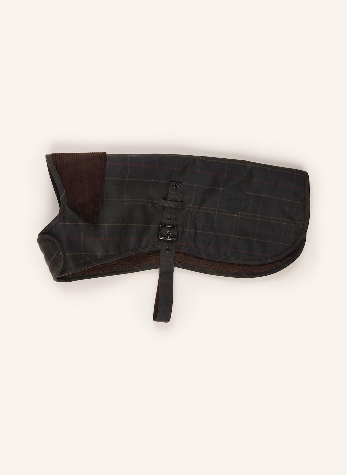 Barbour Hundemantel TARTAN: DUNKELGRÜN/ ROT/ DUNKELBRAUN
