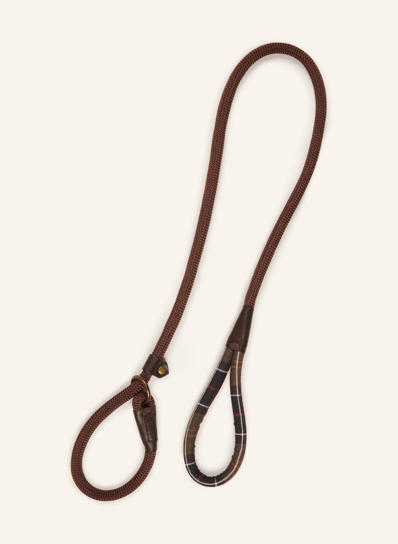 Barbour Hundeleine TRIM: DUNKELBRAUN / OLIV / ROT