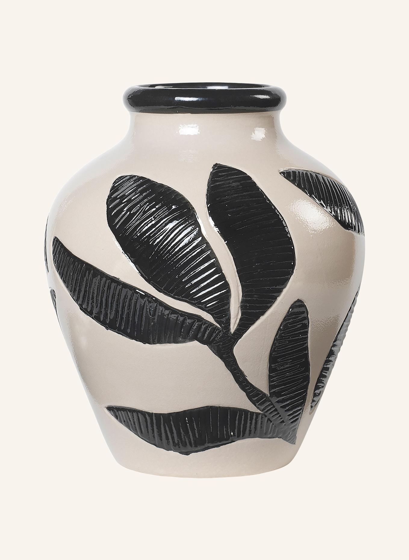 BROSTE COPENHAGEN Vase HERBERT SMALL, Farbe: SCHWARZ/ WEISS (Bild 1)