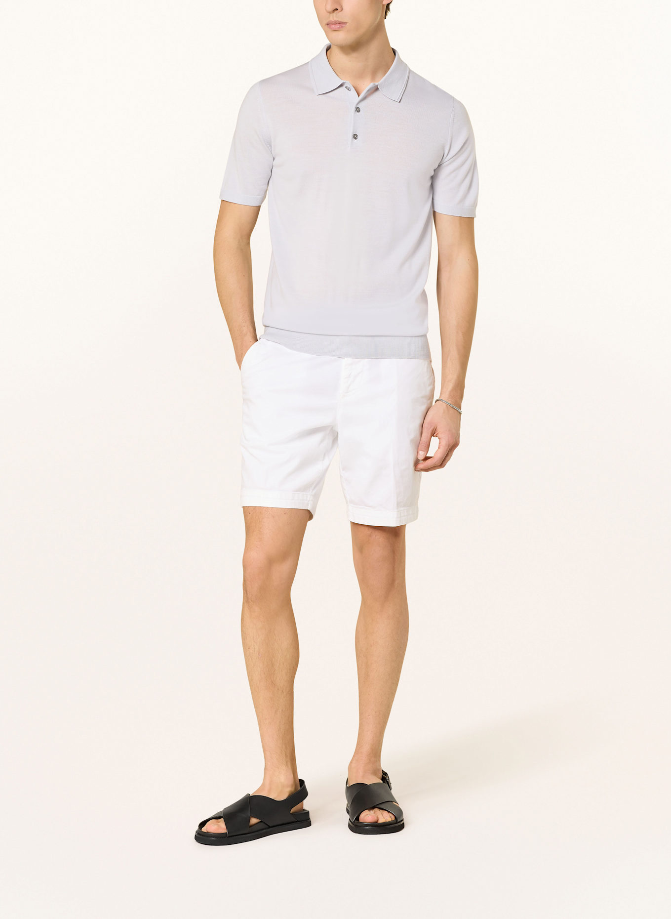 REISS Polo Ralph Lauren striped cotton polo shirt Blau MANOR: SZARONIEBIESKI