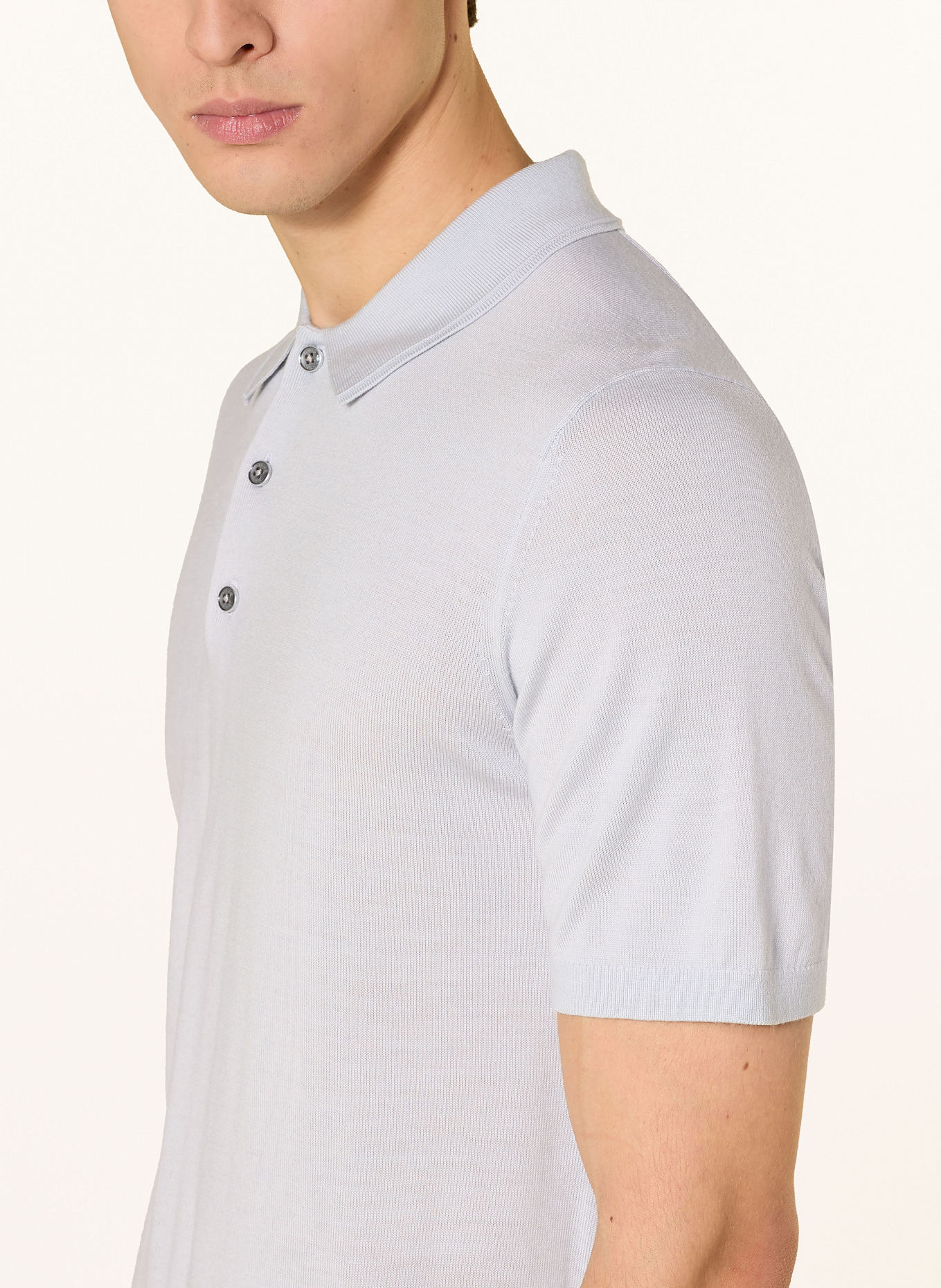 REISS Polo Ralph Lauren striped cotton polo shirt Blau MANOR: SZARONIEBIESKI
