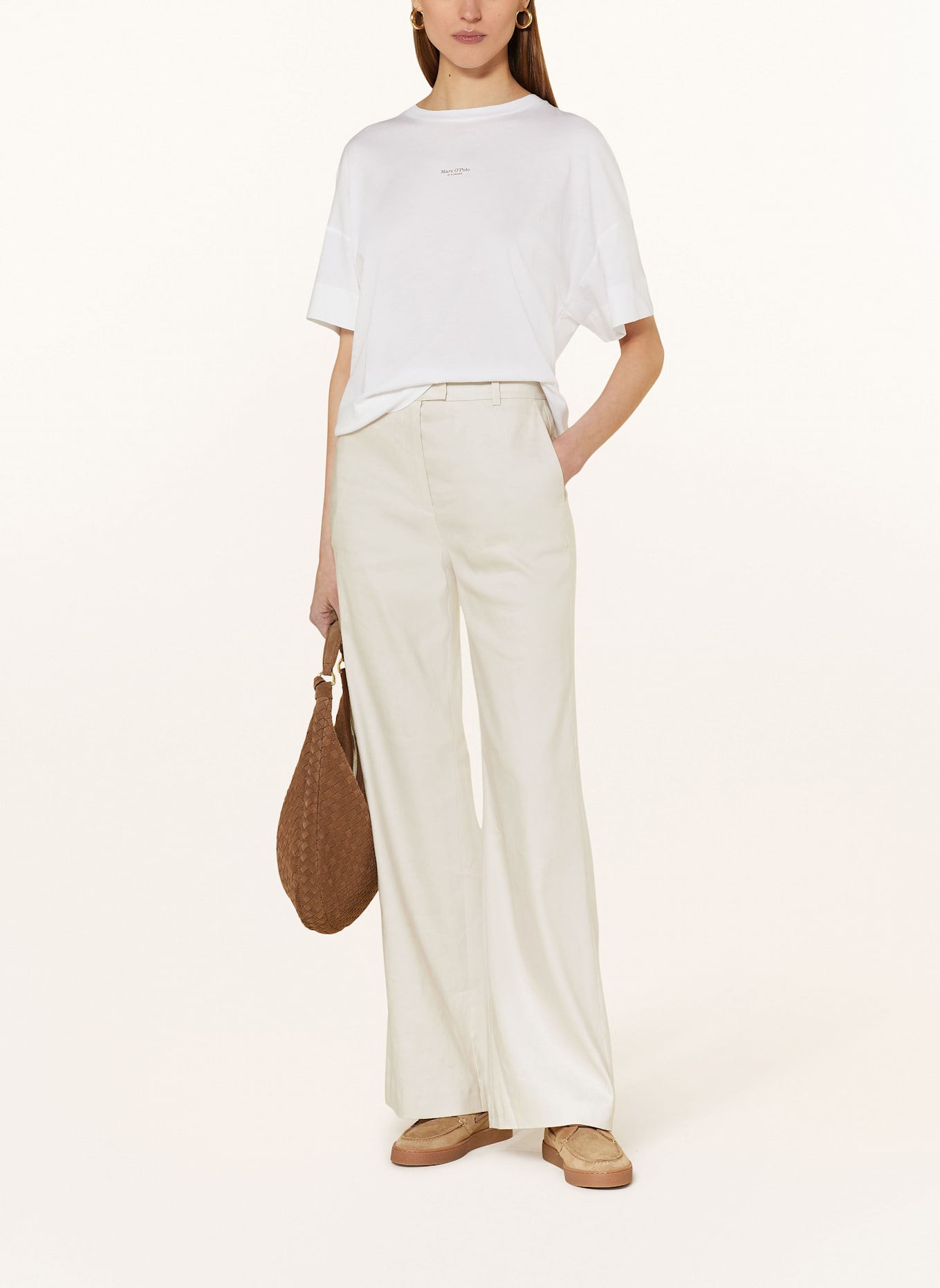 Marc O'Polo Marlenehose mit Leinen: 195 silky stone