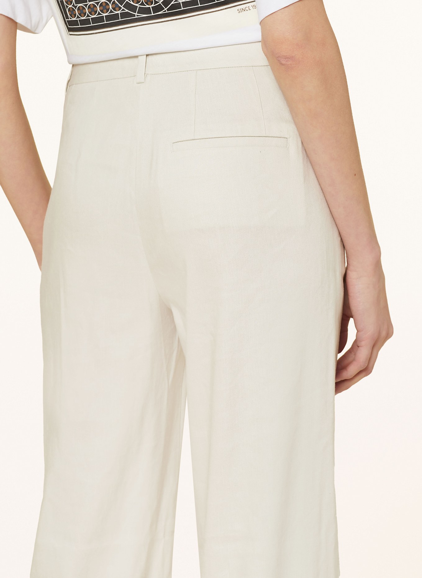 Marc O'Polo Marlenehose mit Leinen: 195 silky stone