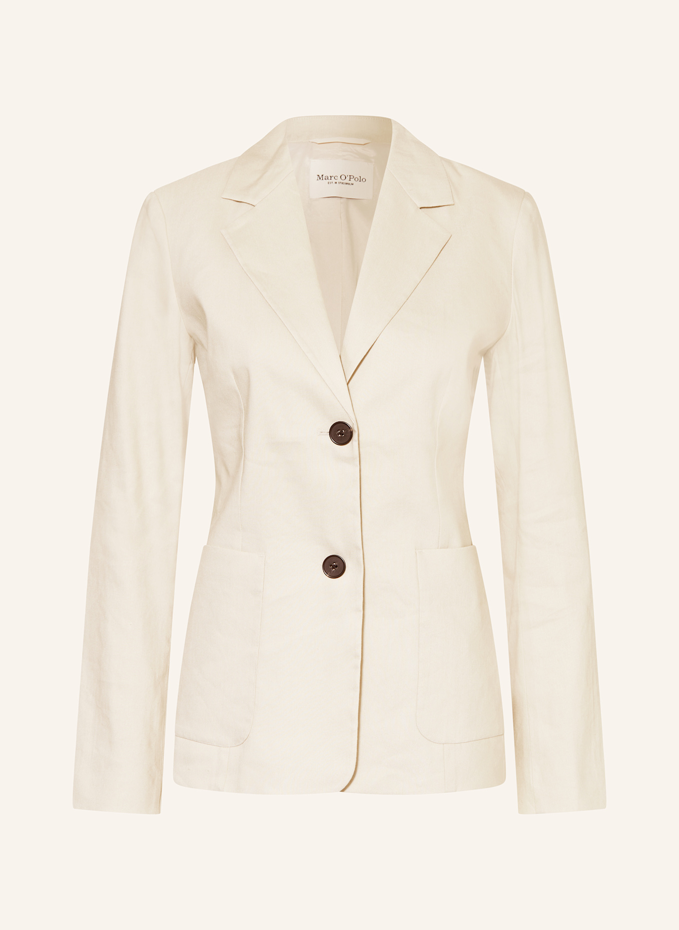 Marc O'Polo Blazer with linen: ECRU