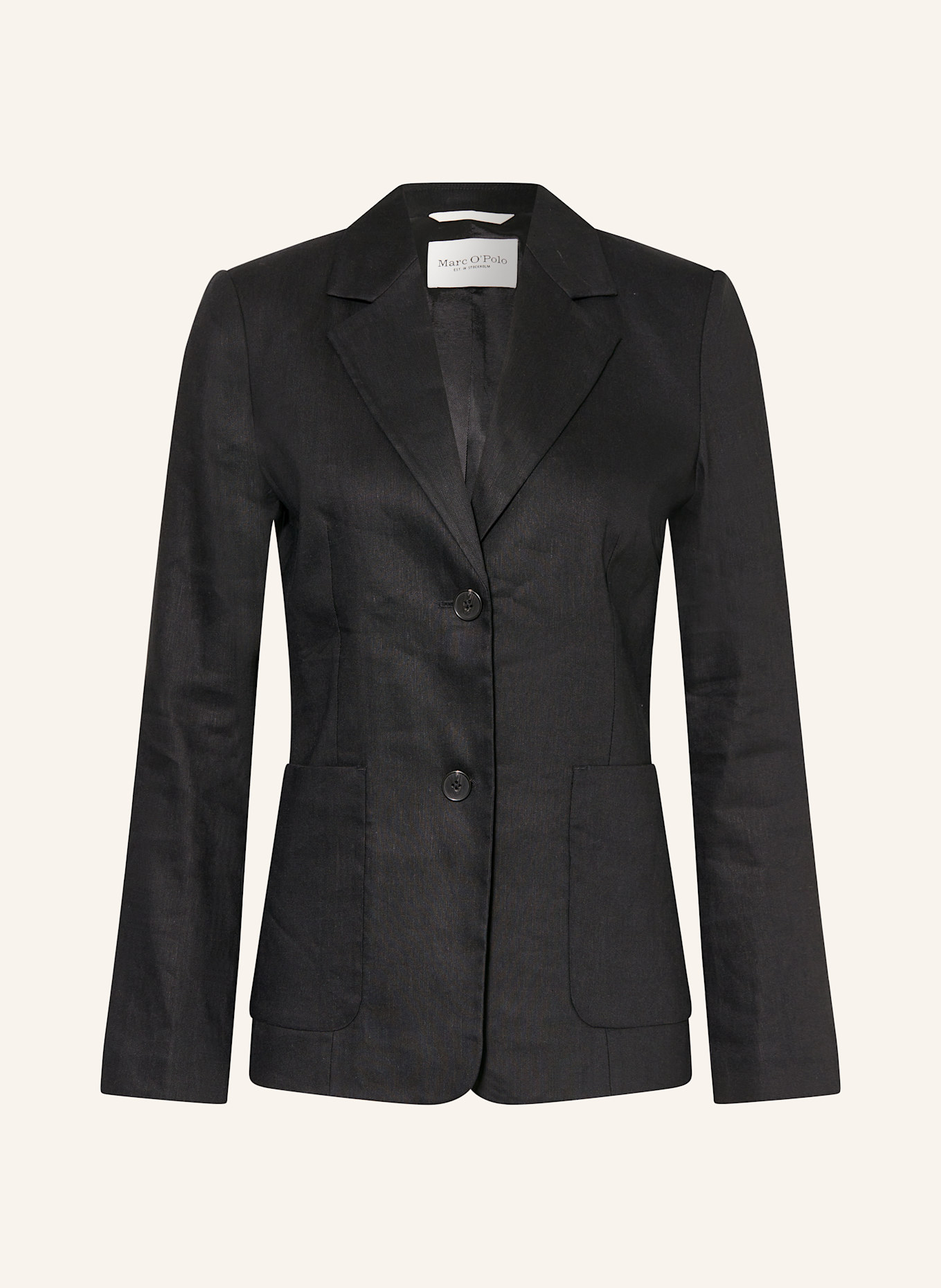Marc O'Polo Blejzr s příměsí lnu: ČERNÁ