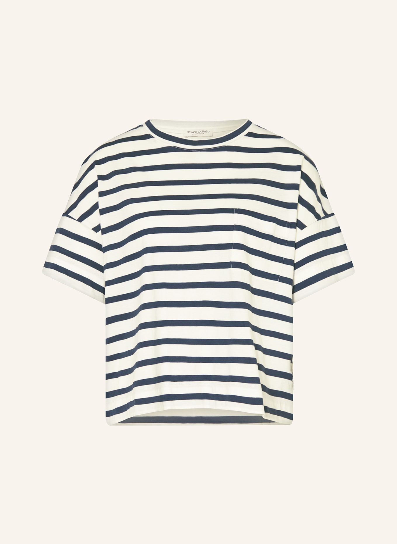 Marc O'Polo T-shirt: DARK BLUE / WHITE