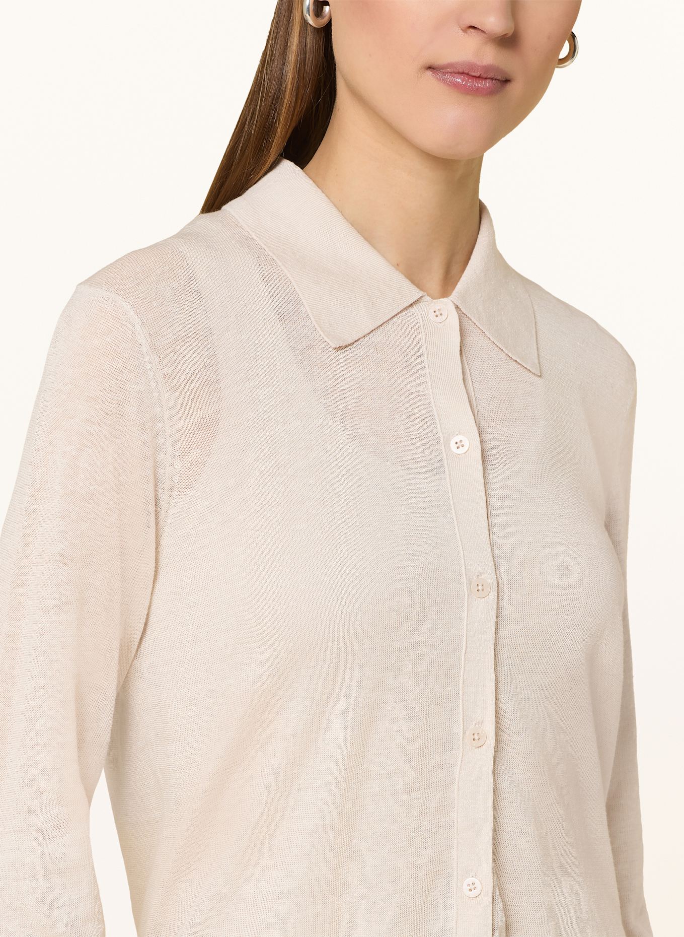 Marc O'Polo Hemdbluse aus Leinen: ECRU