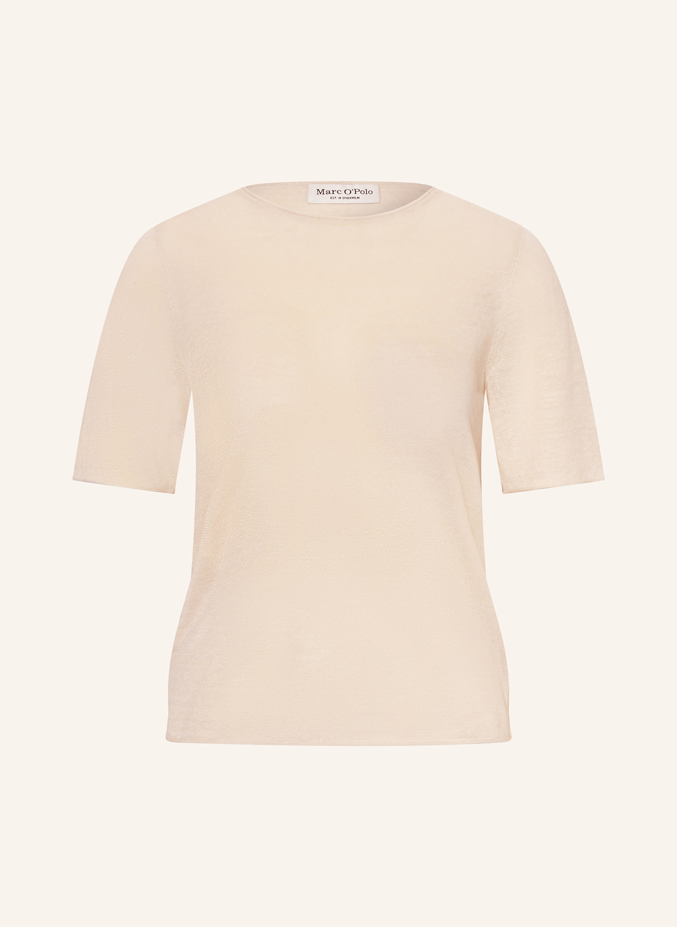 Marc O'Polo Knit shirt in linen: ECRU